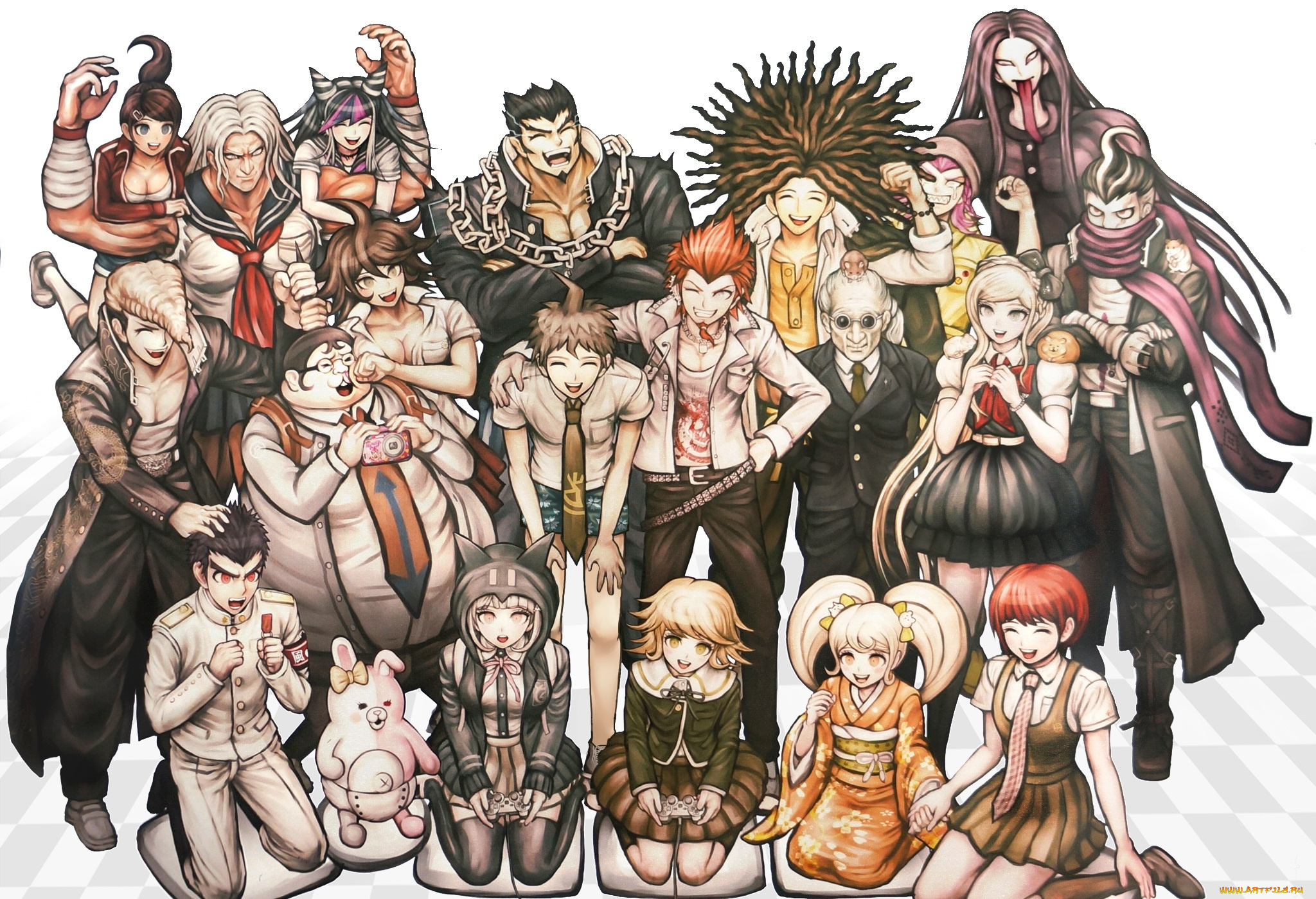 аниме, danganronpa, парни