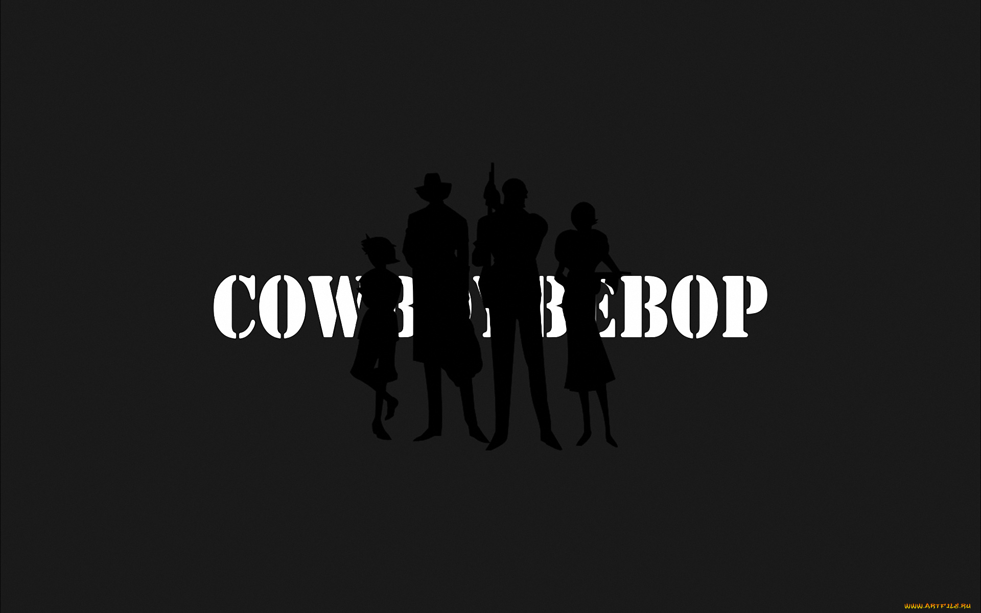 аниме, cowboy, bebop, jet, faye, ed, spike