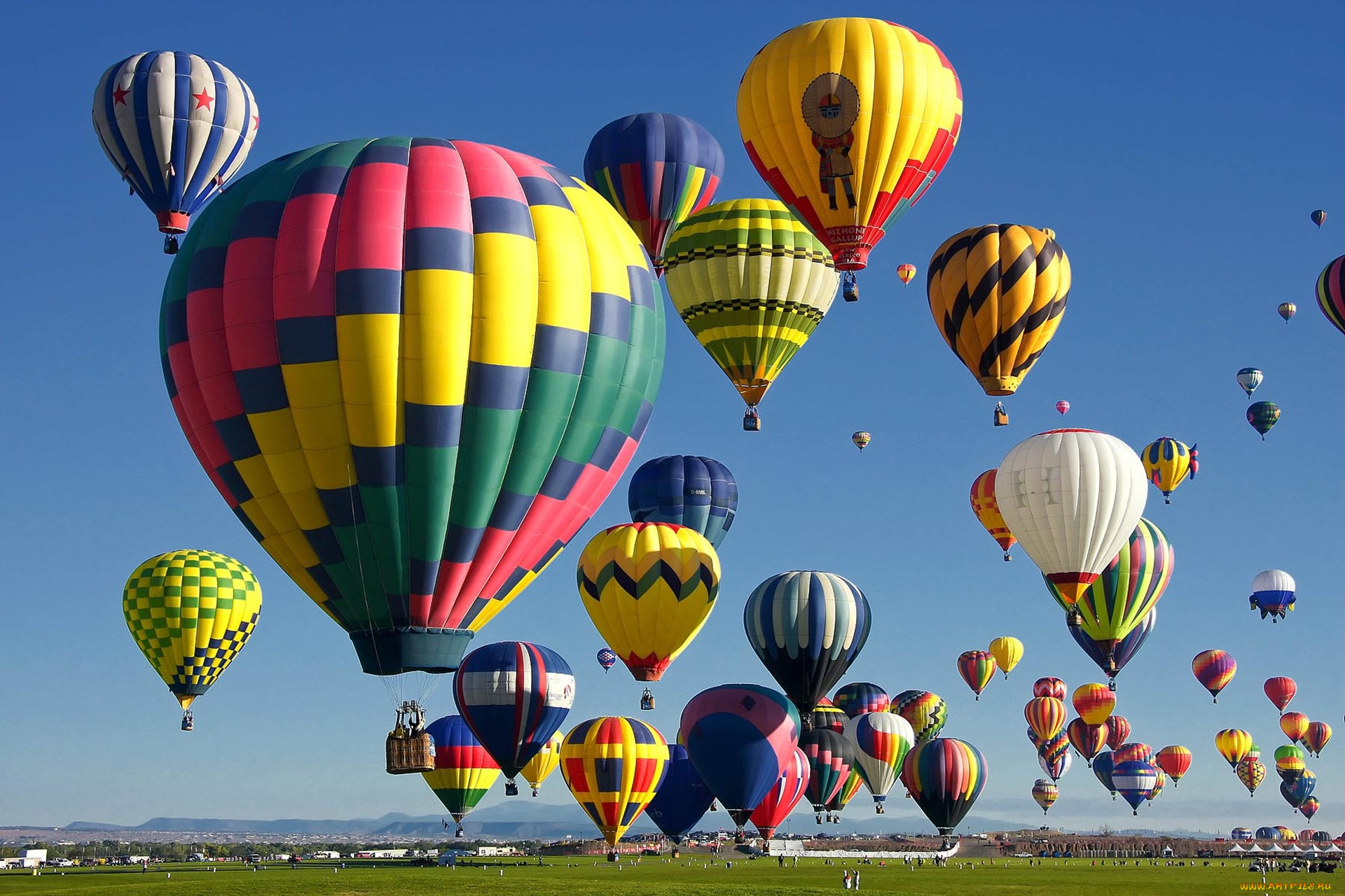 воздушные, шары, авиация, воздушные, шары, дирижабли, воздушные, шары, полёт, небо, поле