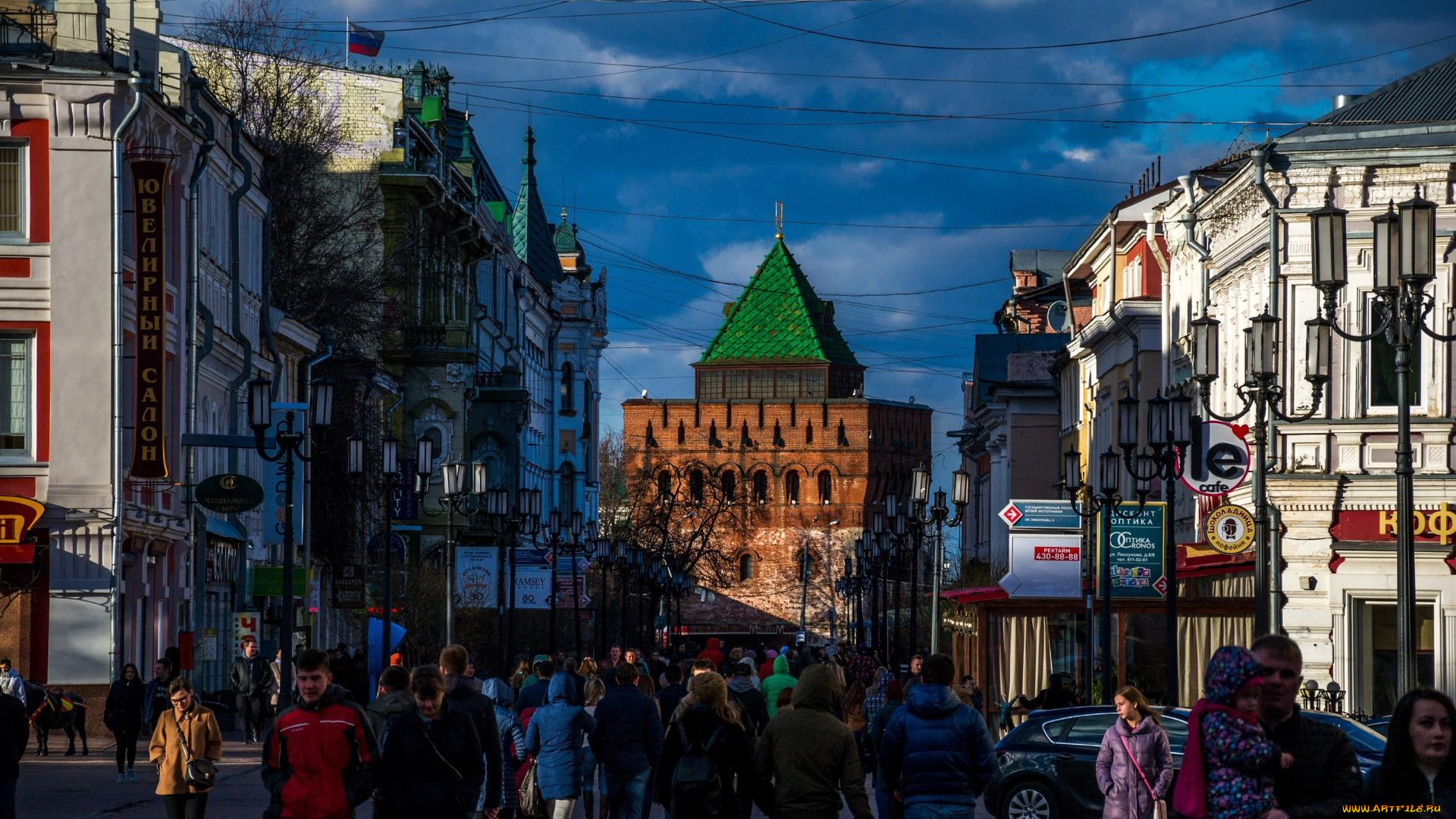 города, нижний, новгород, , россия, люди, нижний, новгород, кремль, улица