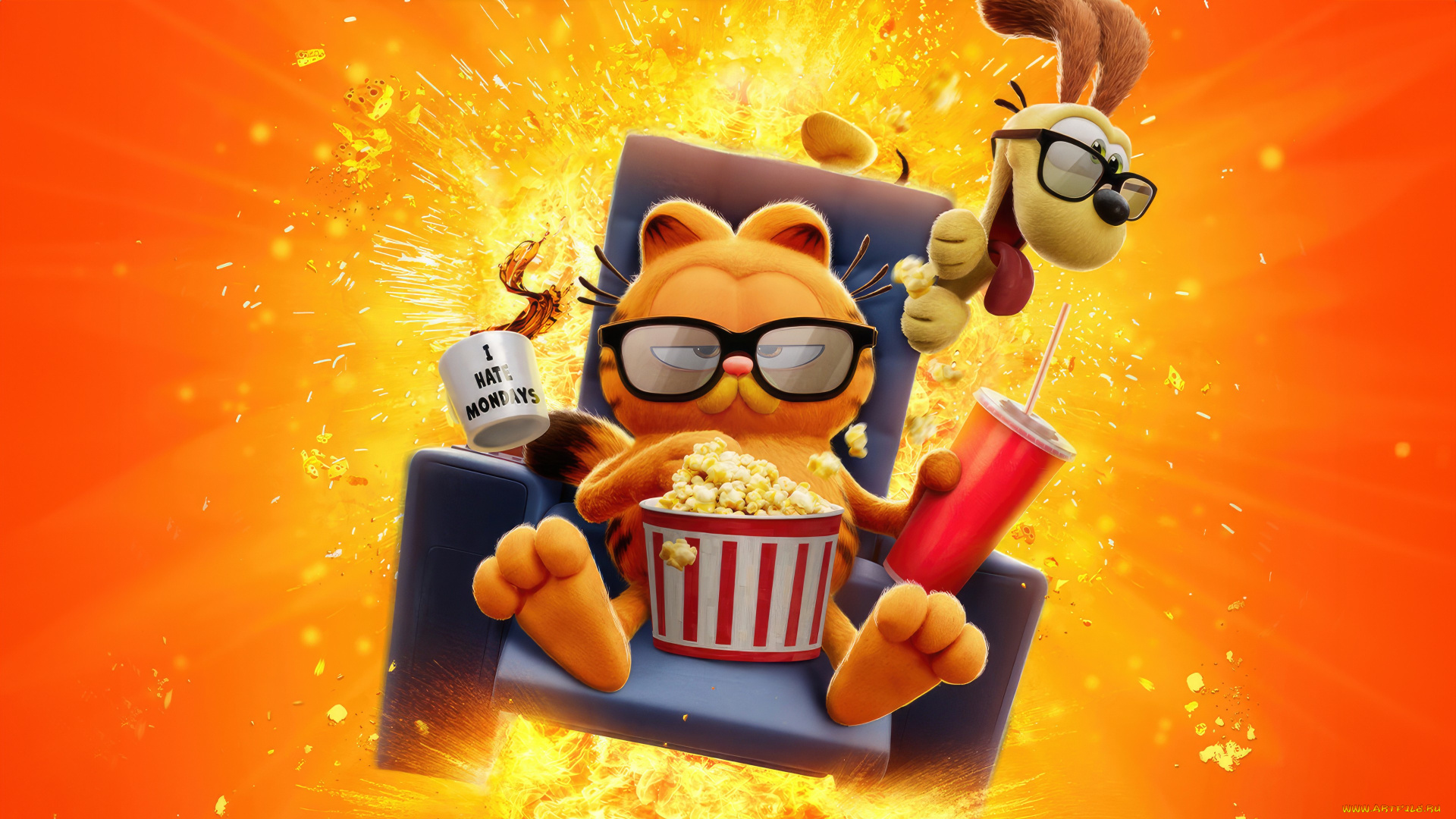 мультфильмы, the, garfield, movie, the, garfield, movie