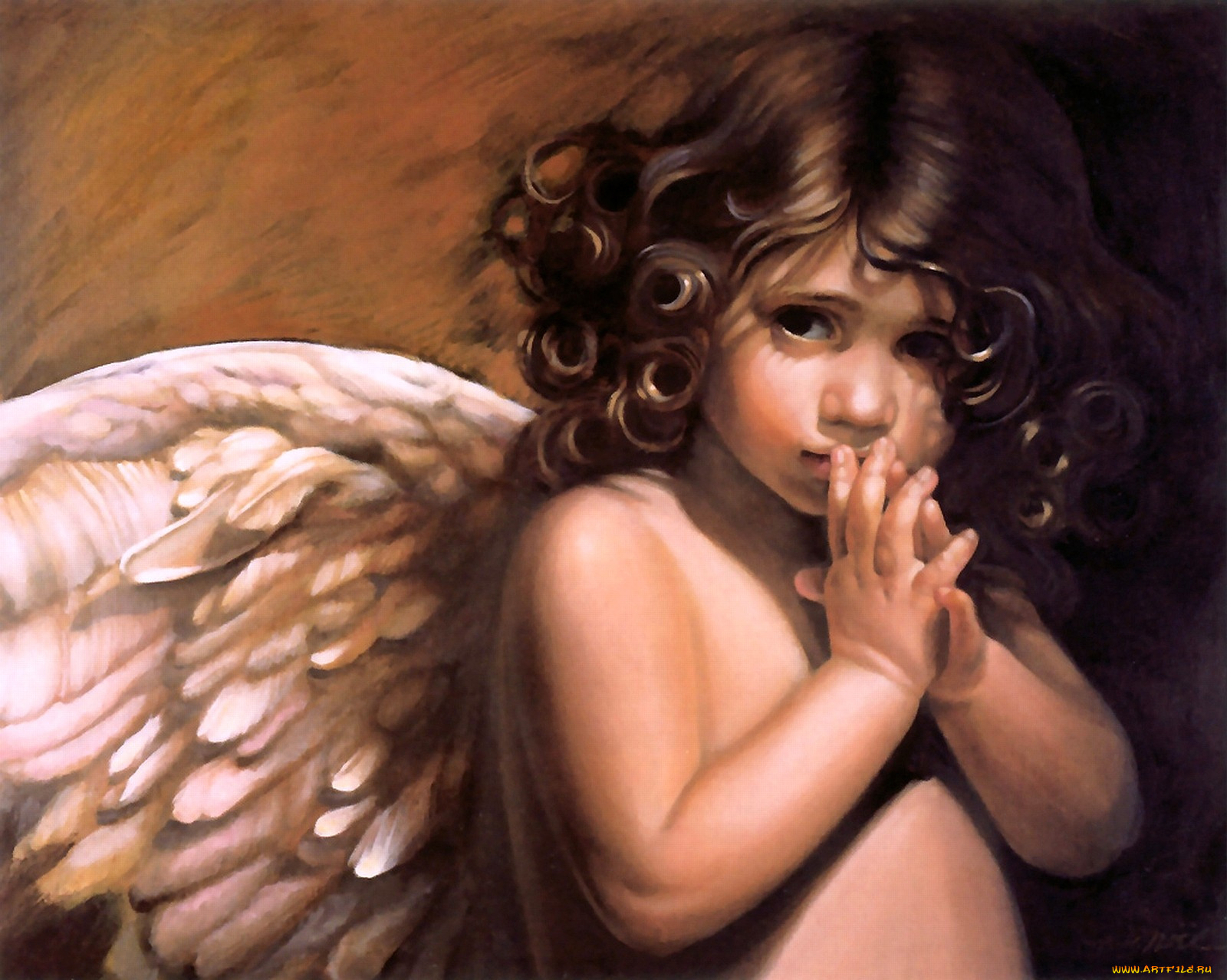 фэнтези, ангелы, ангел, ребенок, милый