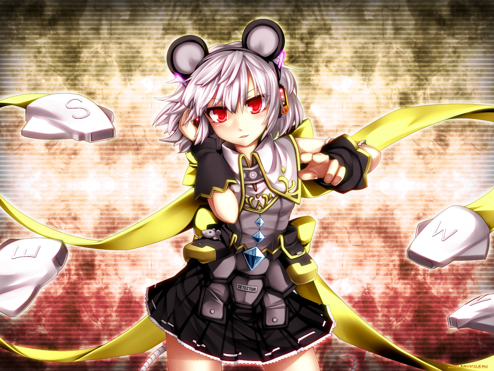 nazrin, аниме, touhou