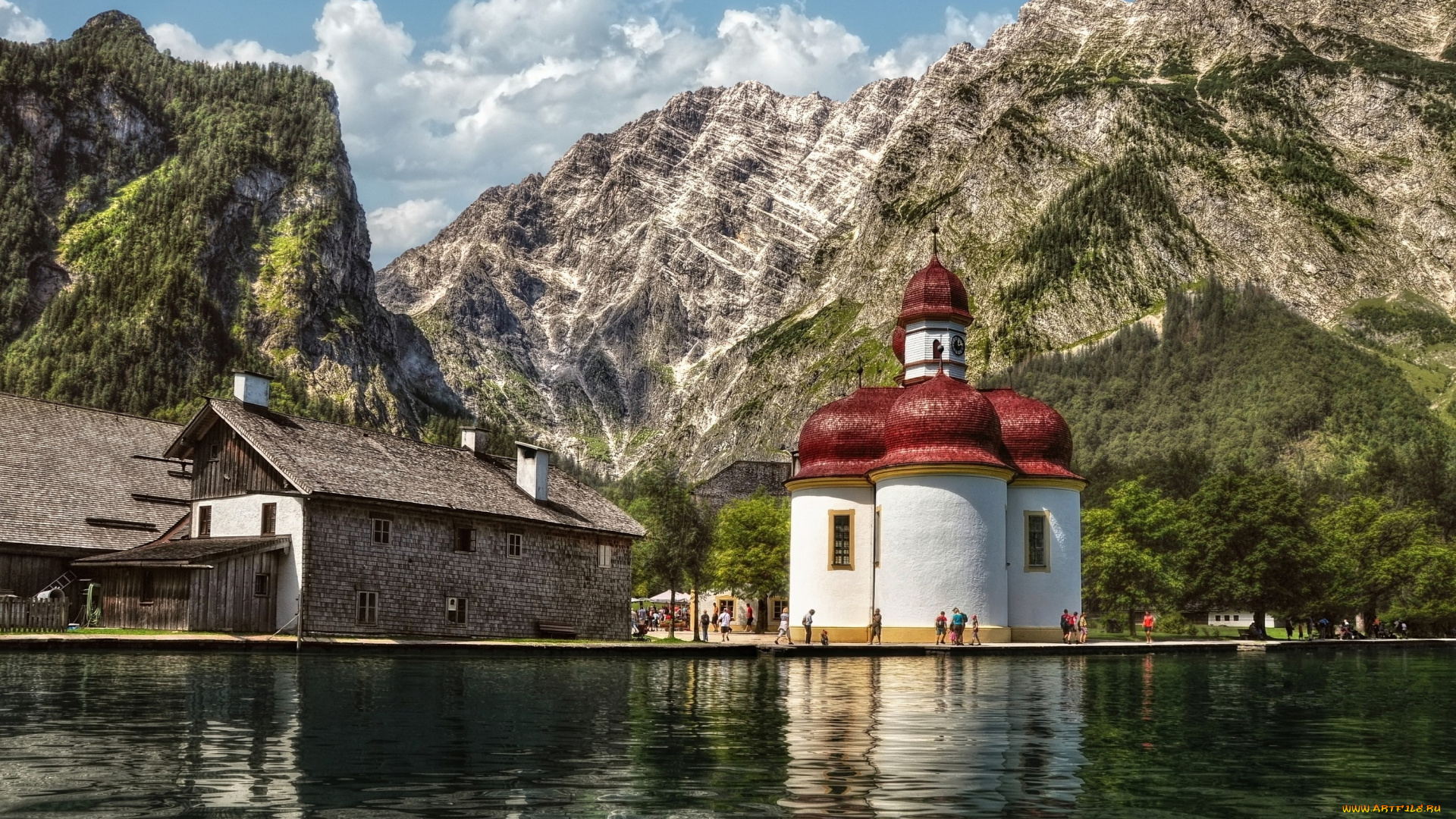 города, католические, соборы, костелы, аббатства, германия, bavaria, koenigssee