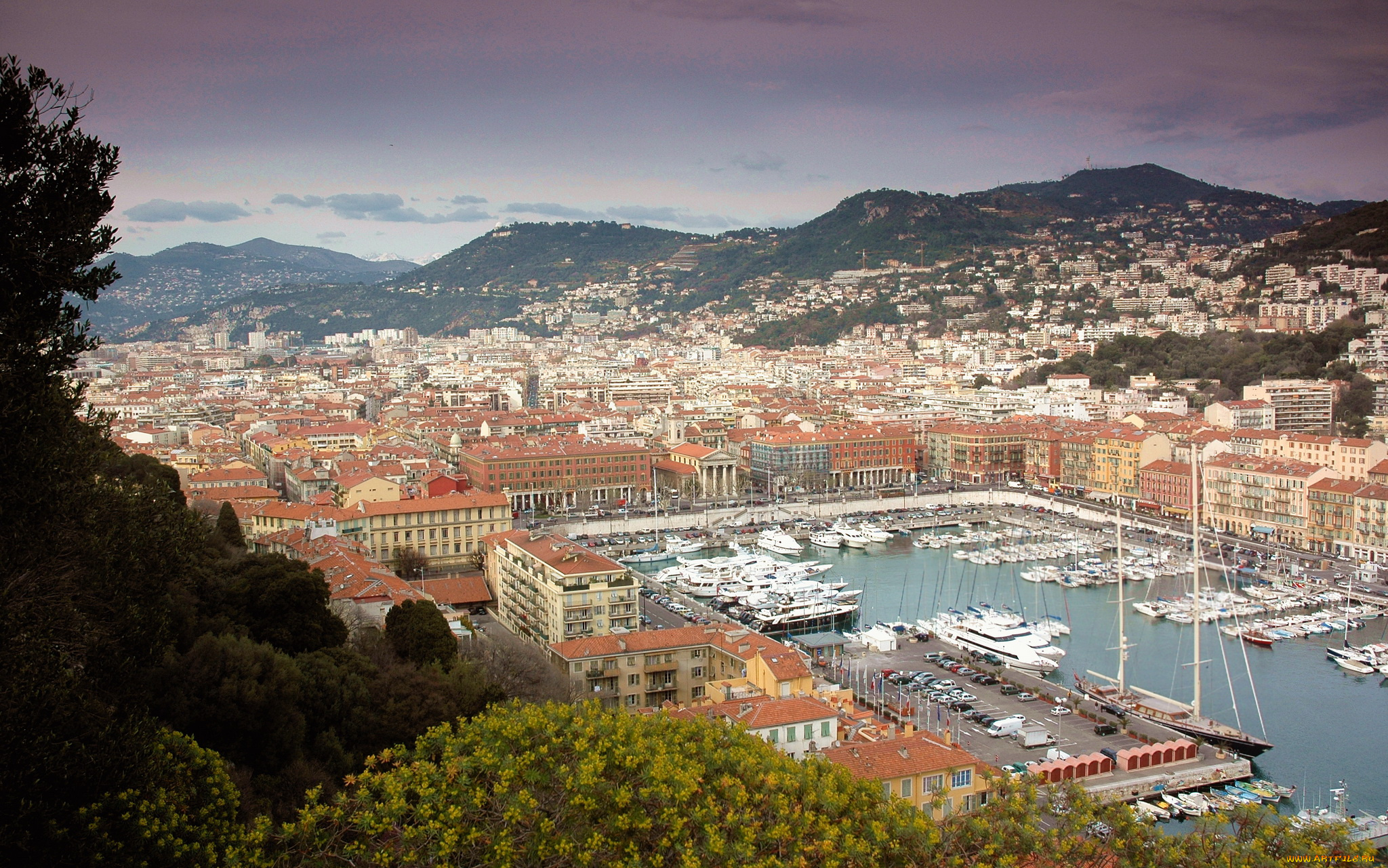 остров, port, cros, france, города, панорамы, панорама, дома