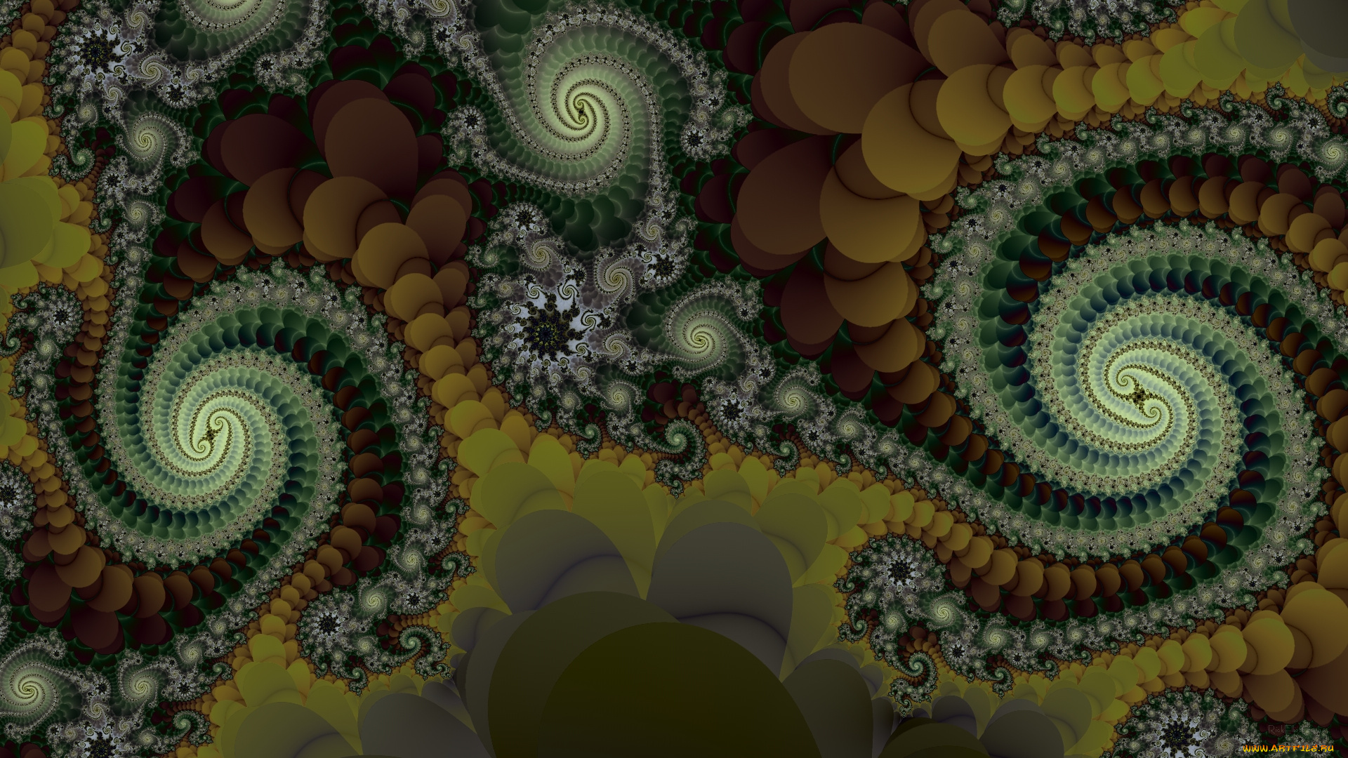 3д, графика, fractal, , фракталы, узор, фон, цвета