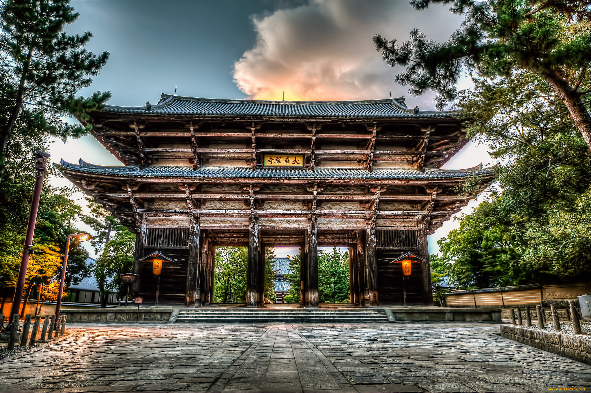 todaiji, temple, -, nara, prefecture, , japan, города, -, буддийские, и, другие, храмы, ворота, парк