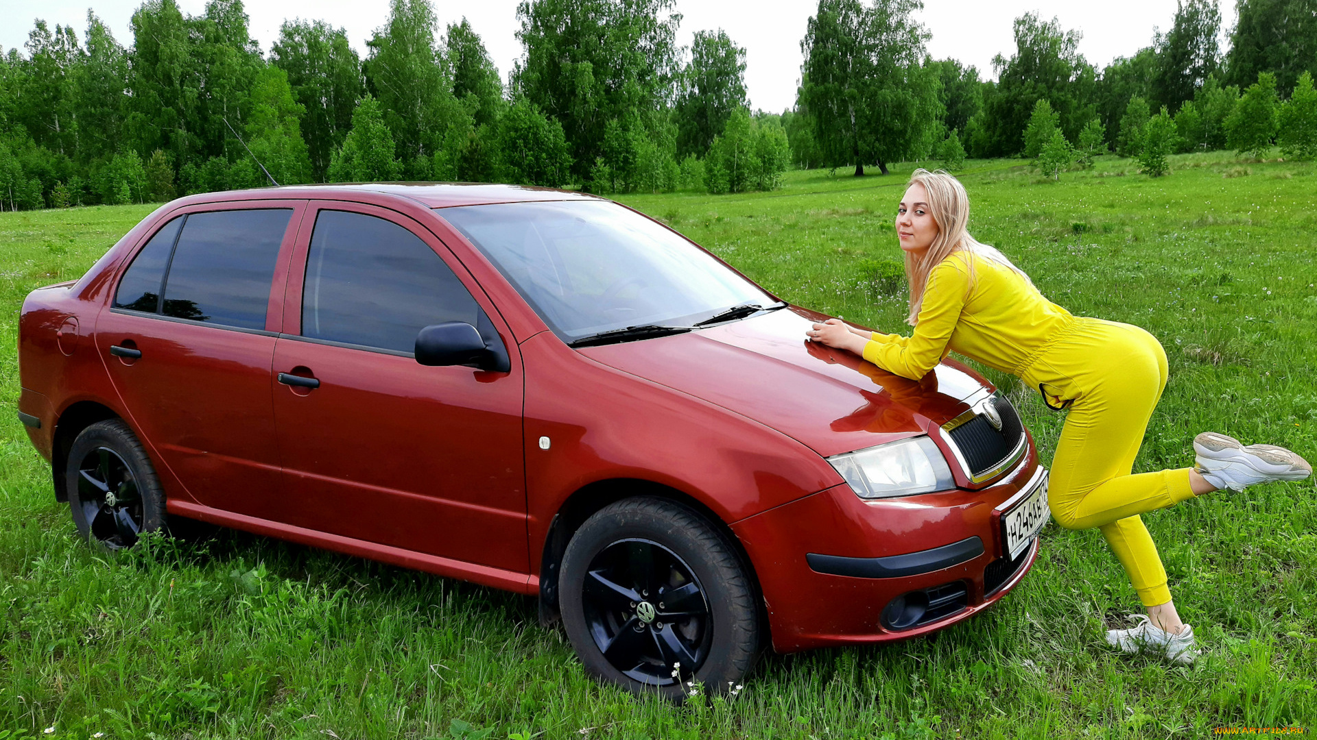 автомобили, -авто, с, девушками, skoda, fabia