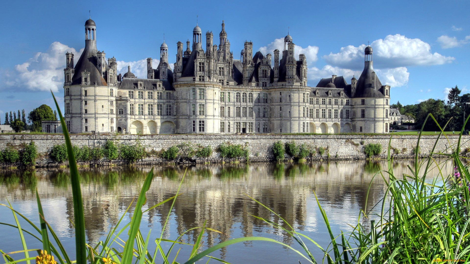 chateau, de, chambord, города, замки, франции, chateau, de, chambord