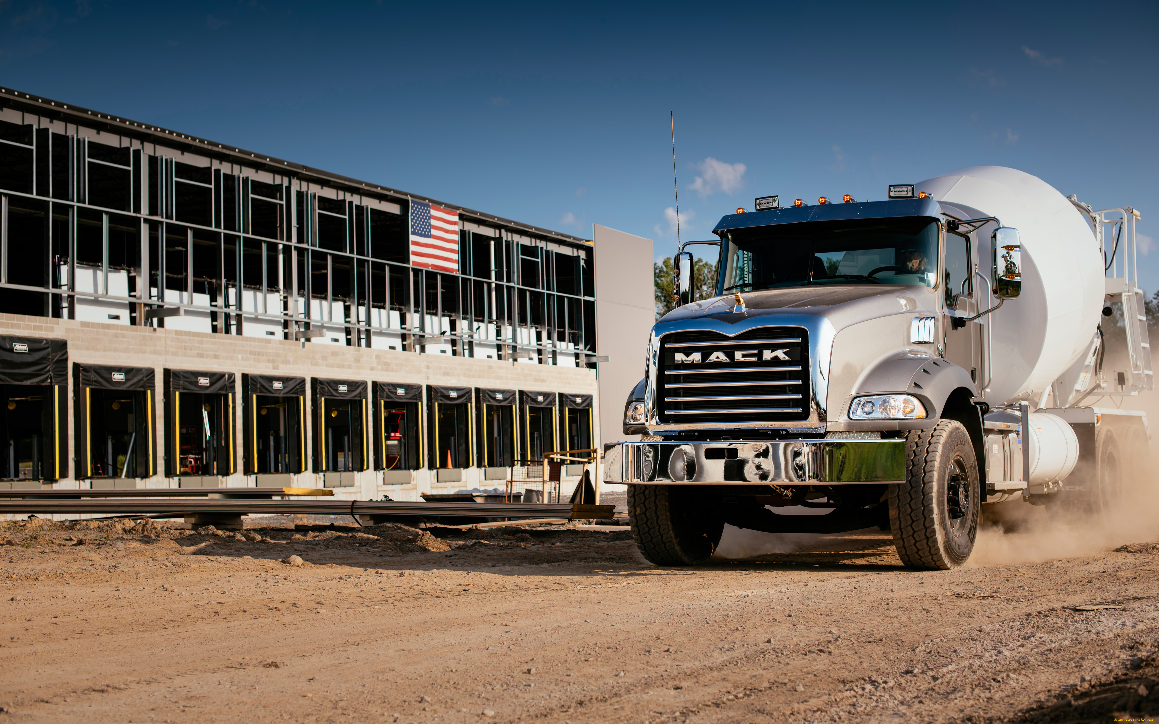 2020, mack, granite, автомобили, mack, granite, mixer, 4k, lkw, 2020, грузовики, грузовой, транспорт, американские