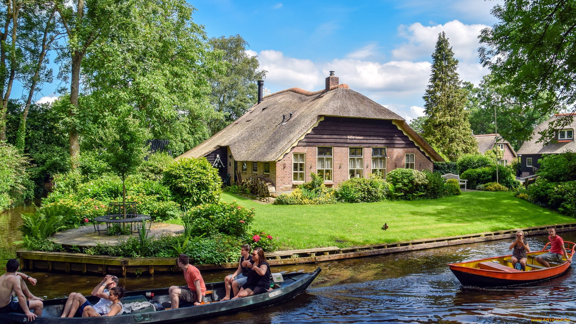 giethoorn, netherlands, города, -, здания, , дома