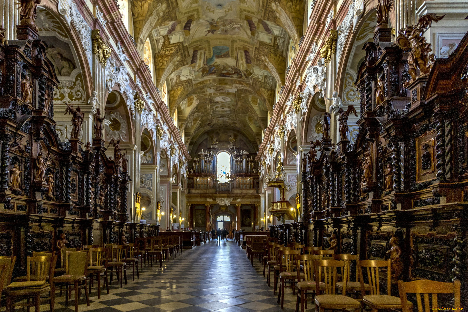 basilica, of, saint, cyrillus, and, methodius, velehrad, village, czech, republic, интерьер, убранство, , роспись, храма, basilica, of, saint, cyrillus, and, methodius, velehrad, village, czech, republic