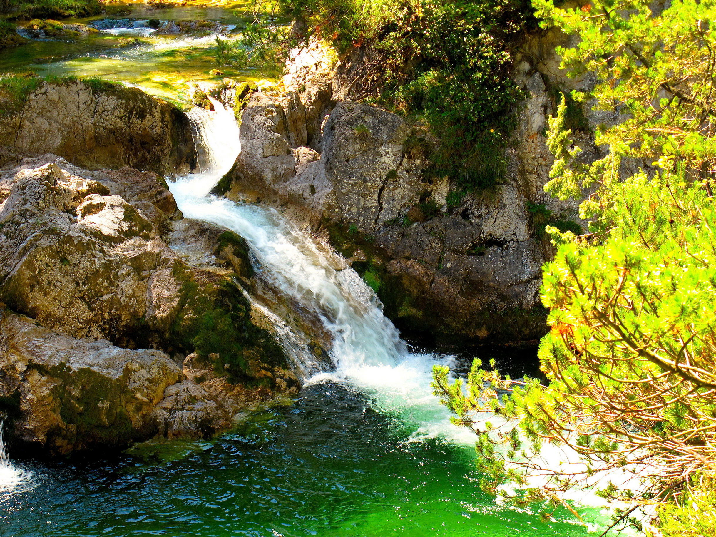 нижняя, австрия, природа, водопады, водопад