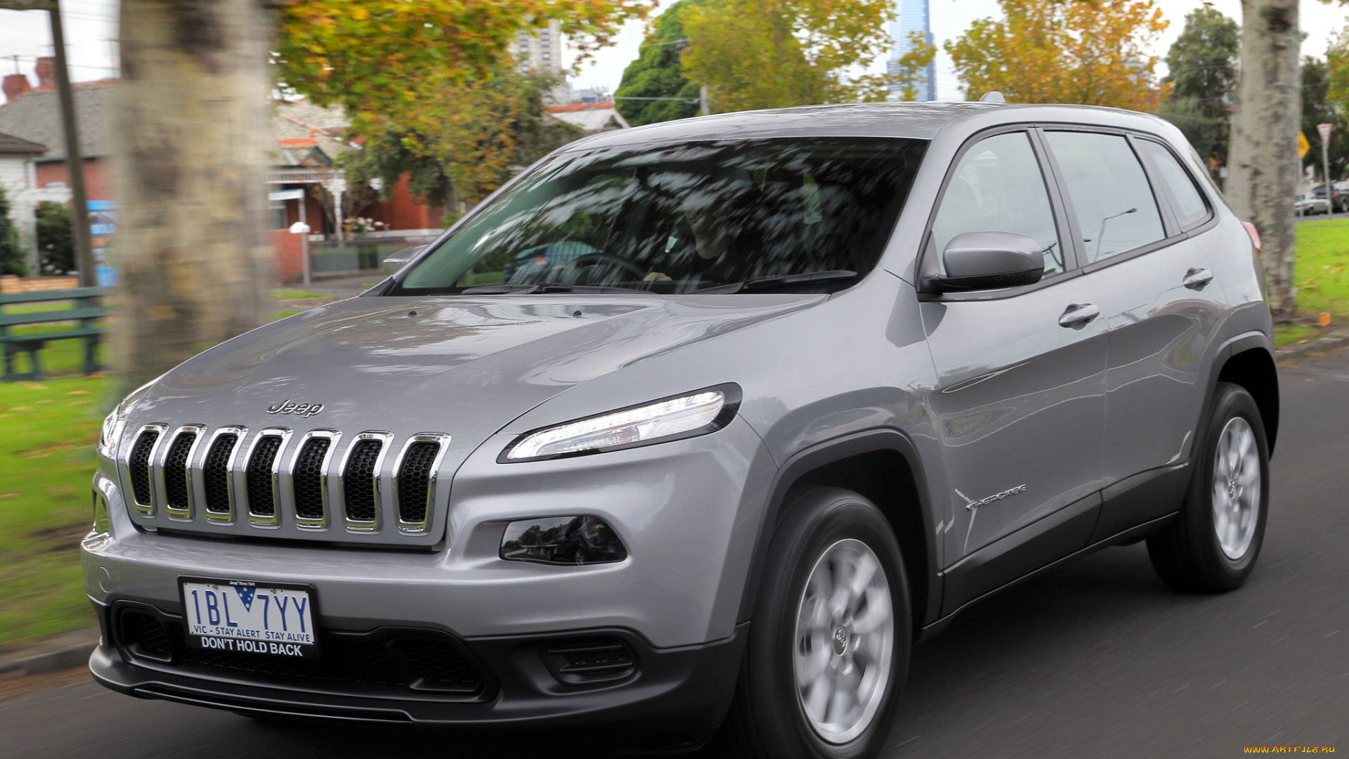 автомобили, jeep, cherokee, sport, au-spec, kl, 2014г, серый