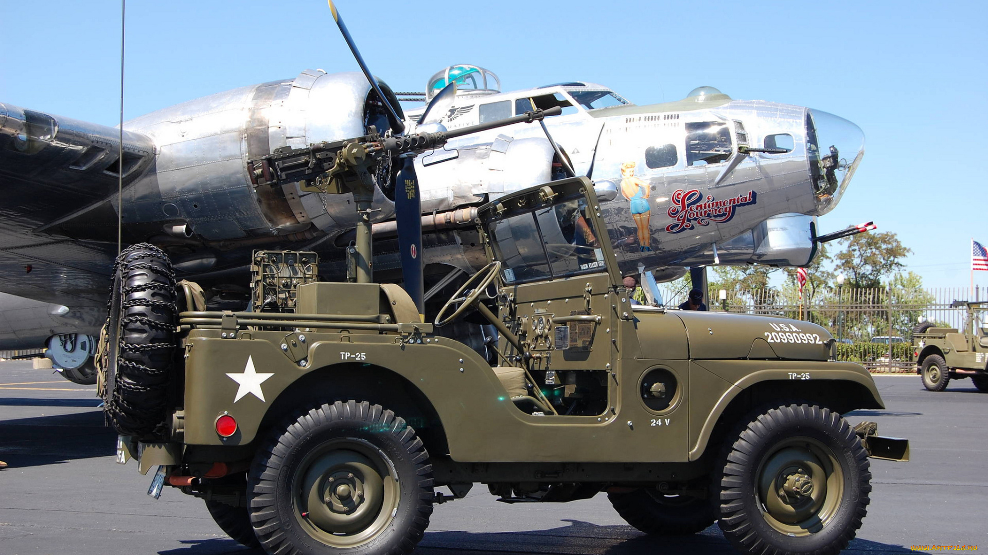 wwii, veterans, jeep, &, b-17g, техника, военная, техника, бомбардировшщик, джип