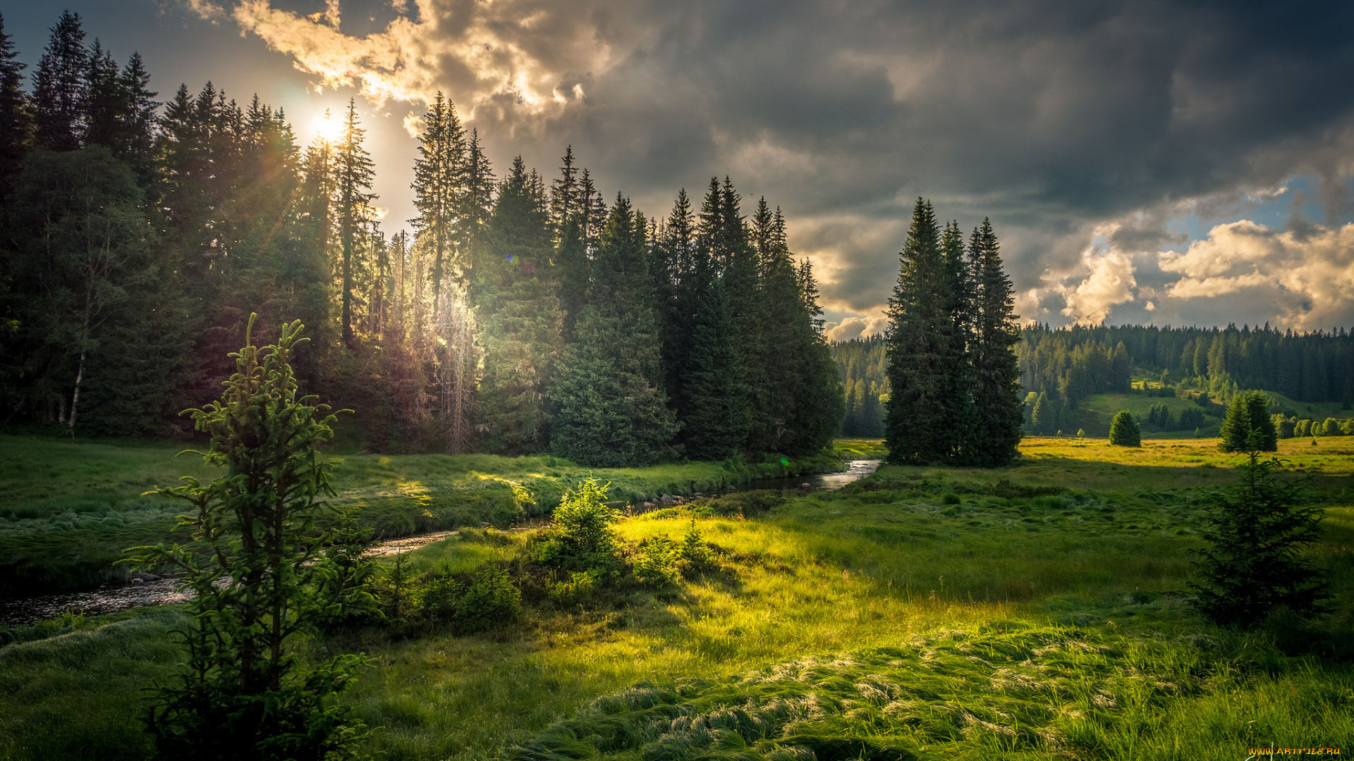 природа, пейзажи, рассвет