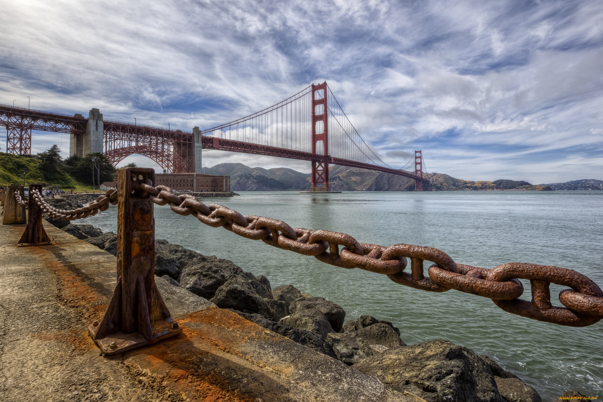 golden, gate, bridge, города, -, мосты, мост, пролив