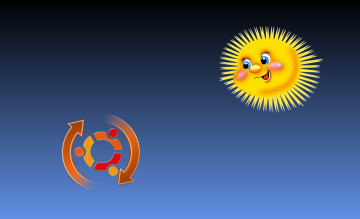 Картинка компьютеры ubuntu+linux логотип фон синфоний