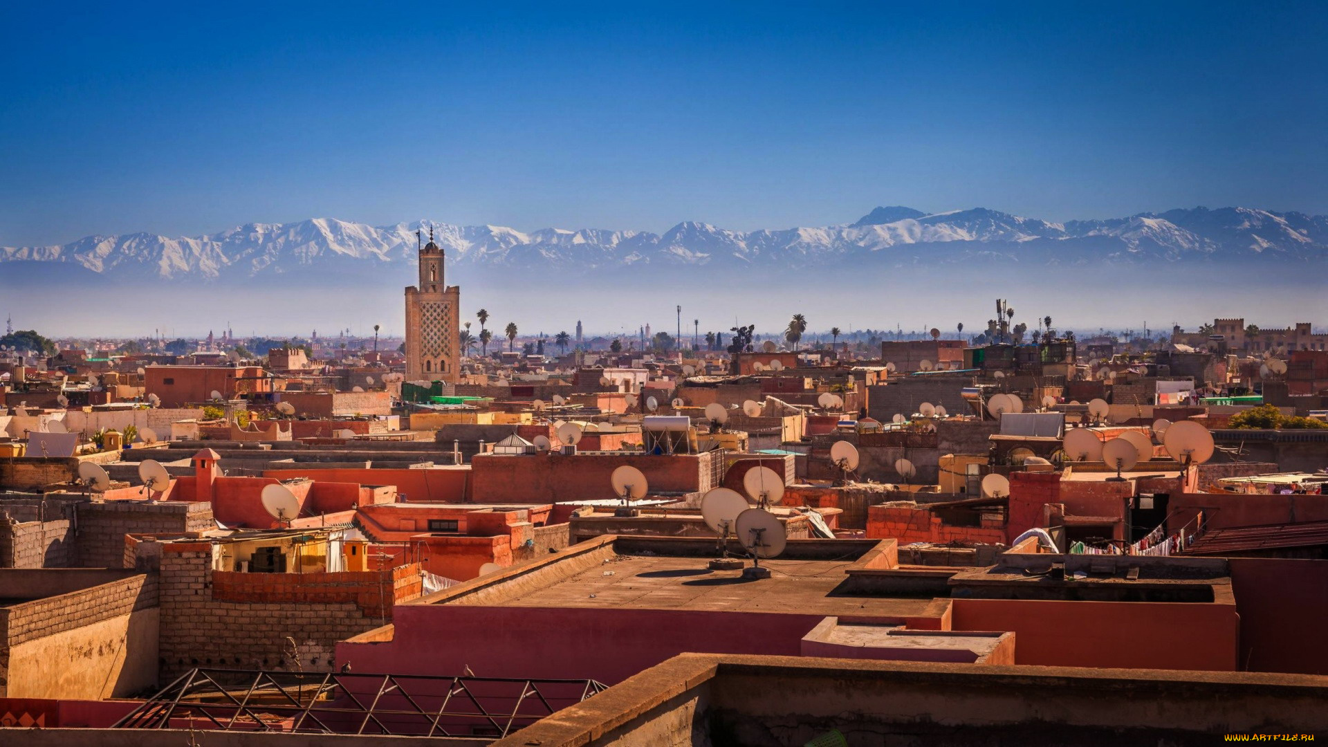 marrakesh, morocco, города, -, панорамы