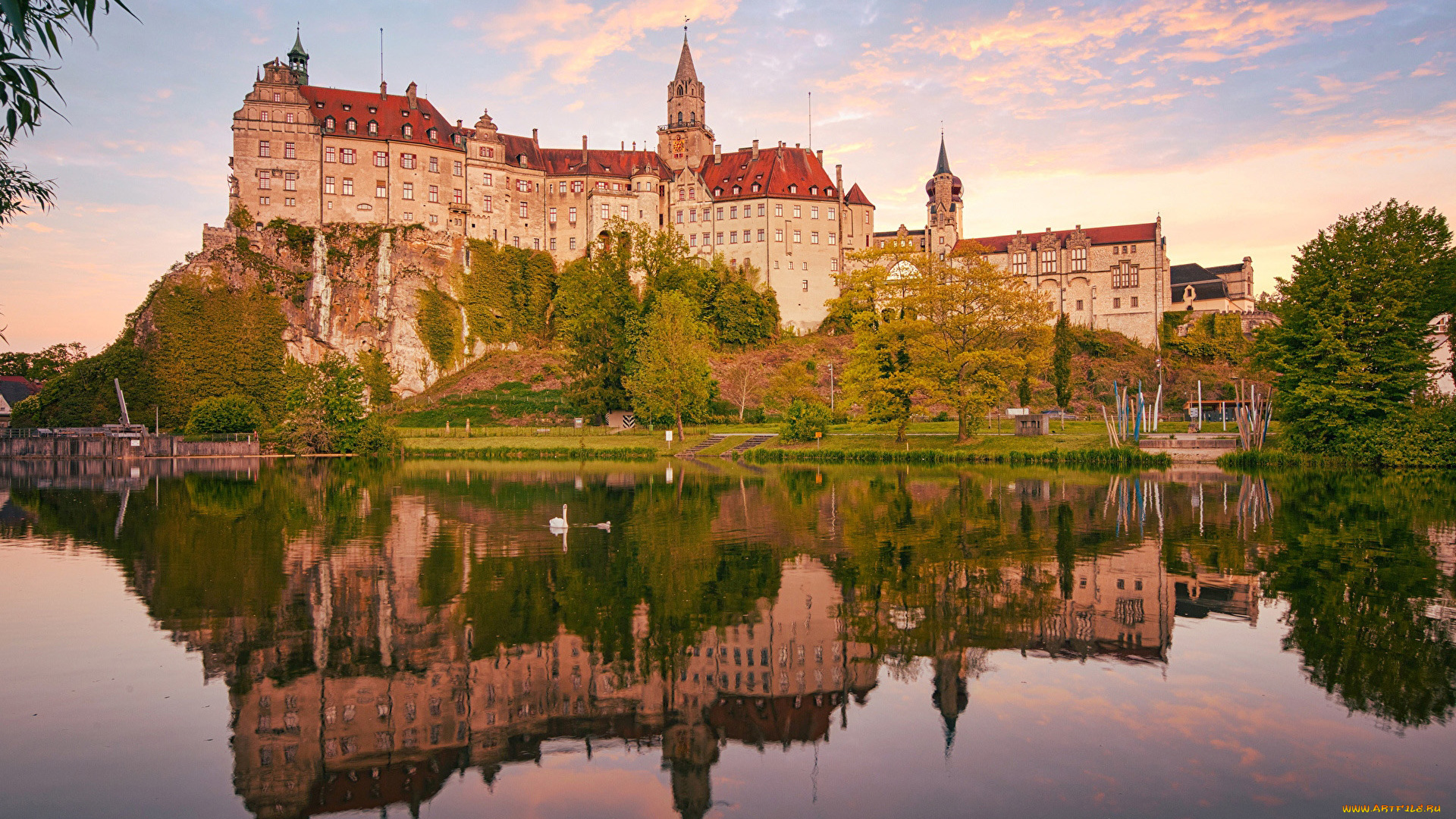 sigmaringen, castle, города, замки, германии, sigmaringen, castle