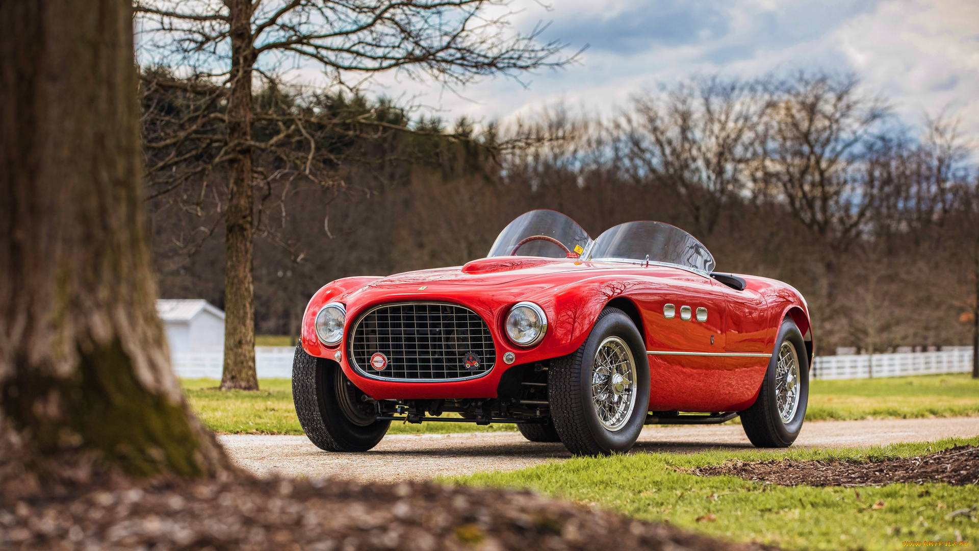 автомобили, ferrari, 340mm, spyder, 4к, ретро, 1953, года, суперкар, олдсмобиль, феррари