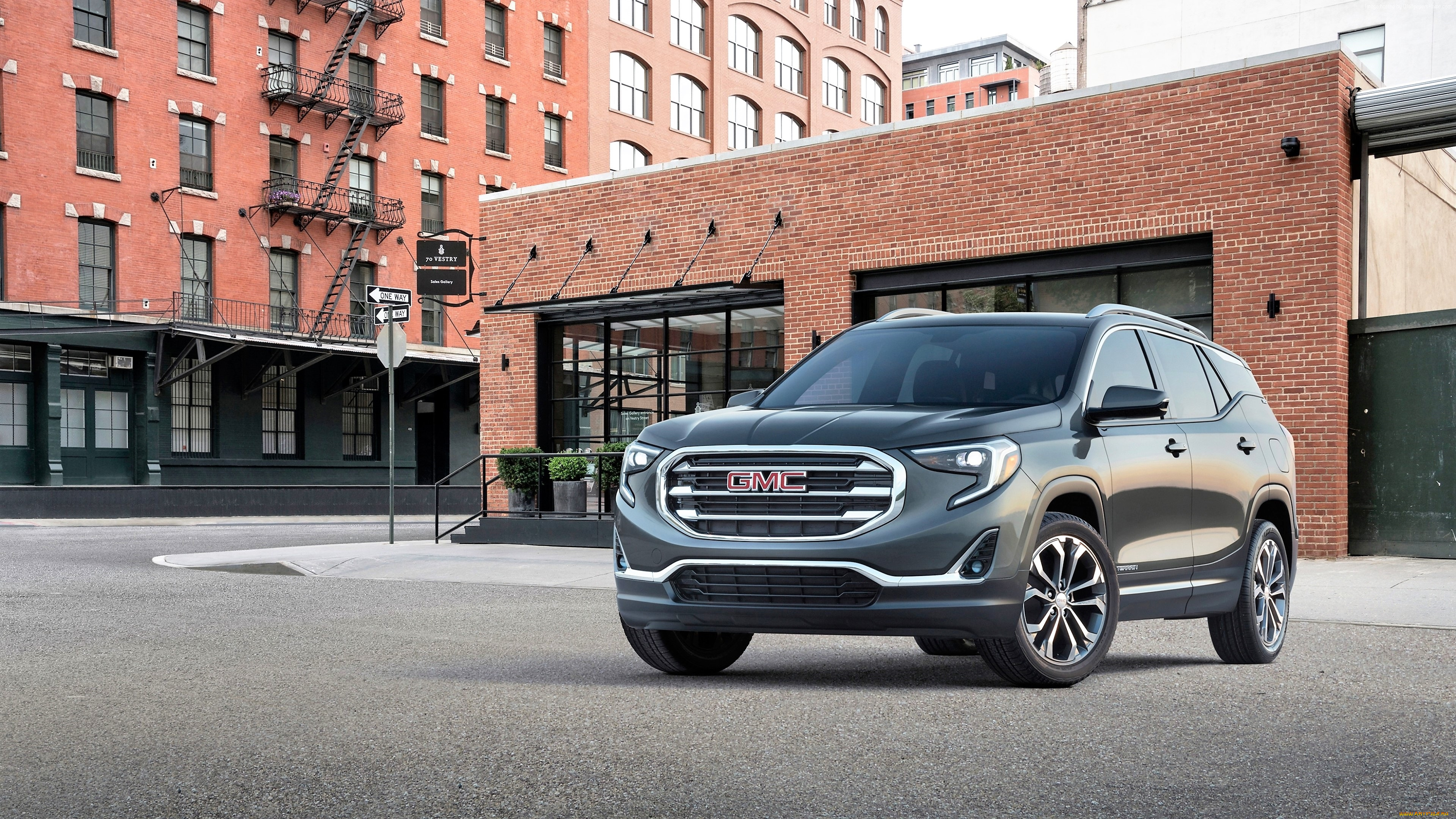 suv, gmc, terrain, автомобили, gm-gmc, серый, здание