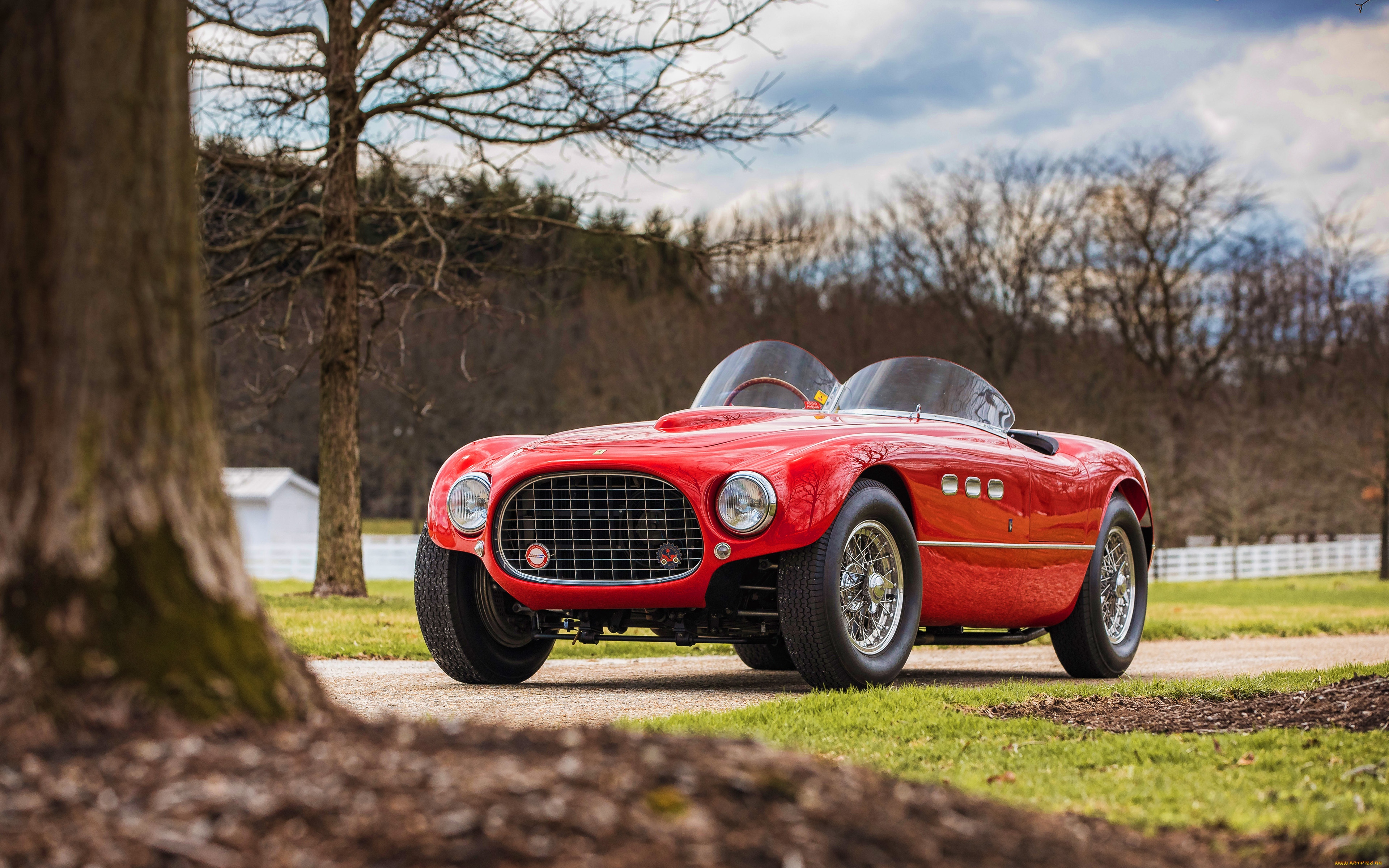 автомобили, ferrari, 340mm, spyder, 4к, ретро, 1953, года, суперкар, олдсмобиль, феррари