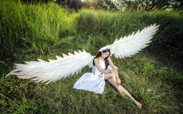 Картинка девушки -+креатив +косплей ангел крылья косплей
