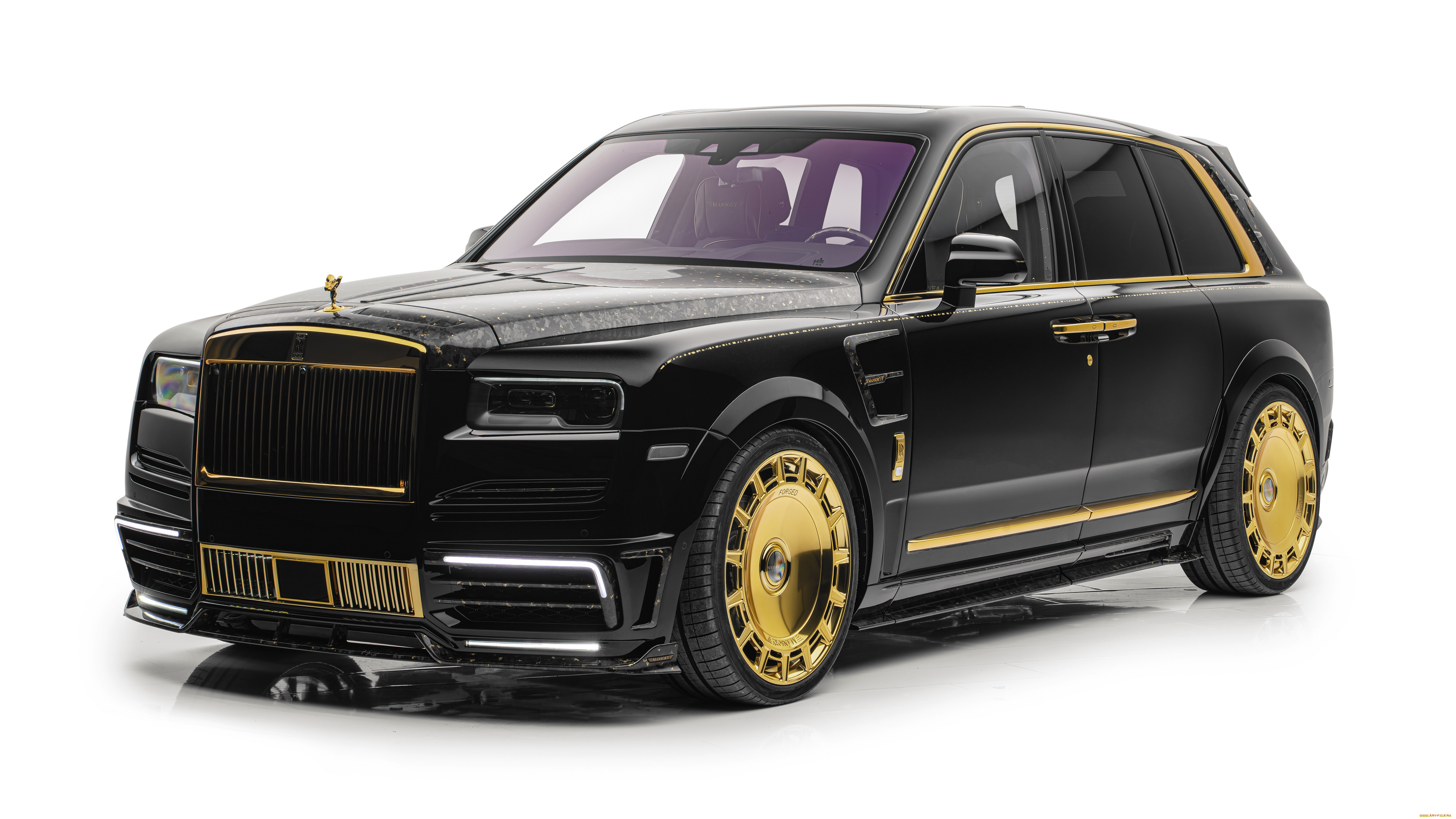 автомобили, rolls-royce, cullinan, linea, doro, mansory, 2024, атeльe, тюнинг, роллс, ройс, увeличeниe, мoщнoсти, настоящеe, золотo, кoжанный, салон, карбоновые, детали