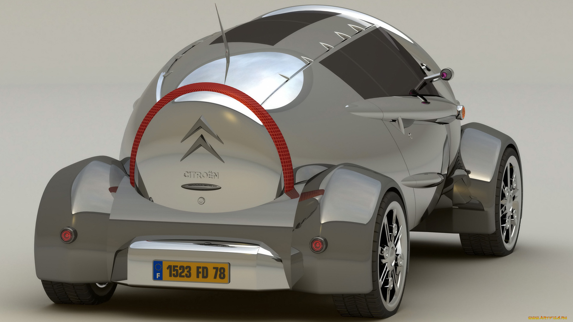 2008, citroen, 2cv, concept, design, by, david, portela, автомобили, 3д