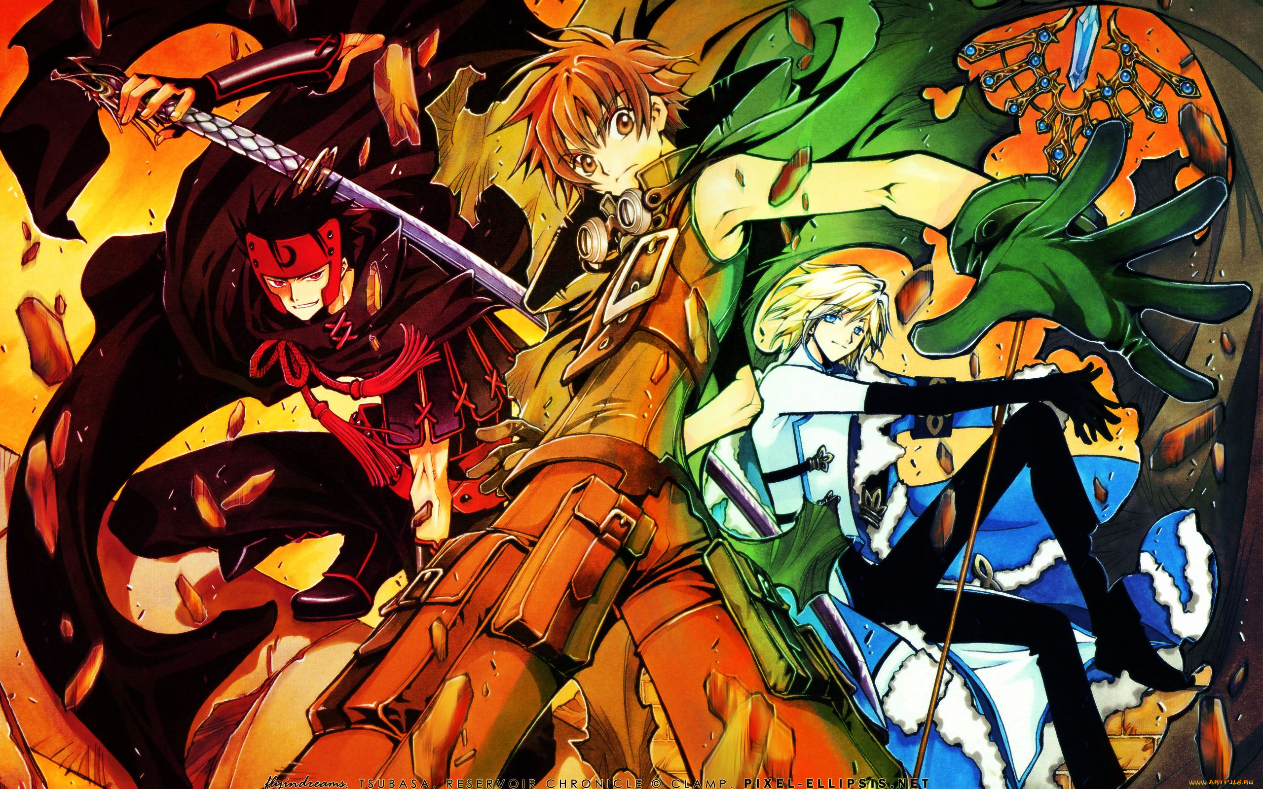 tsubasa, reservoir, chronicle, аниме, chronicles