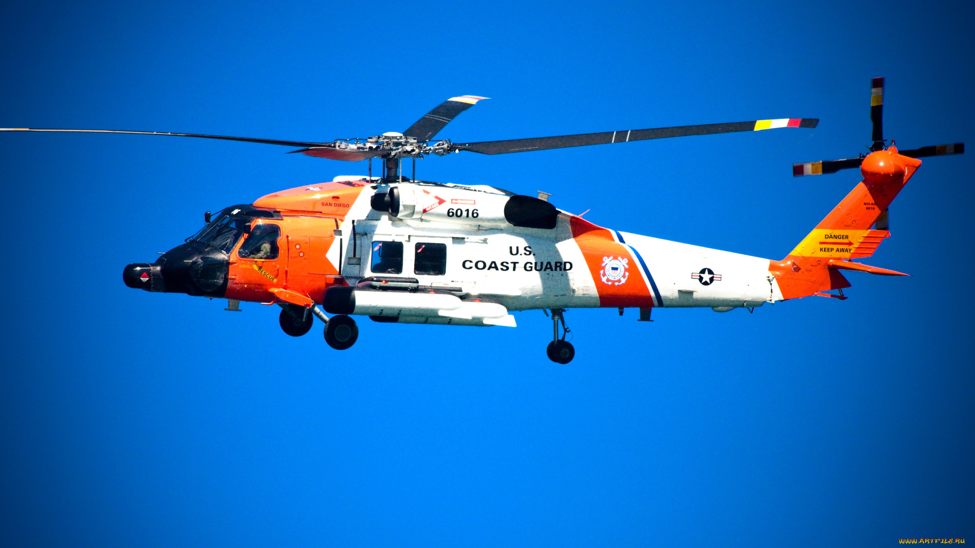 авиация, вертолёты, hh-60, jayhawk, united, states, coast, guard