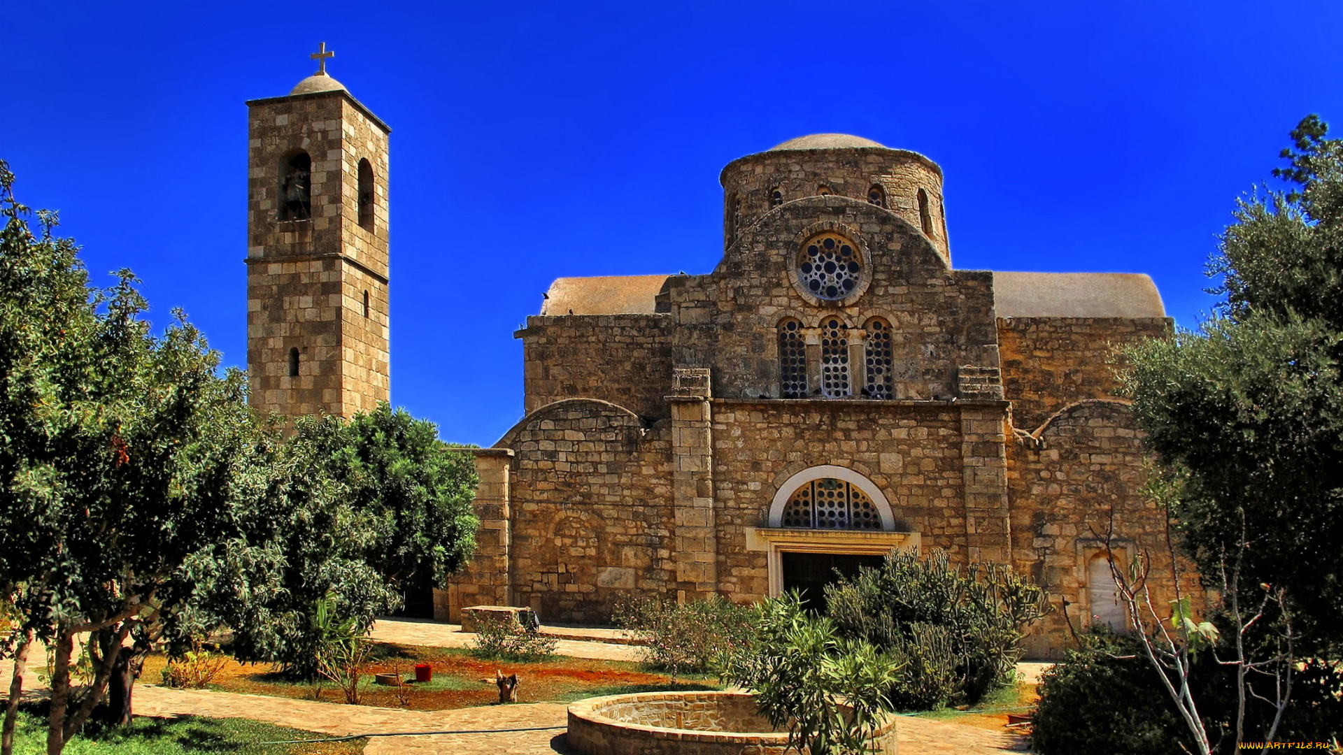 st, barnabas, monastery, salamis, north, cyprus, города, католические, соборы, костелы, аббатства, монастырь, кипр, ландшафт