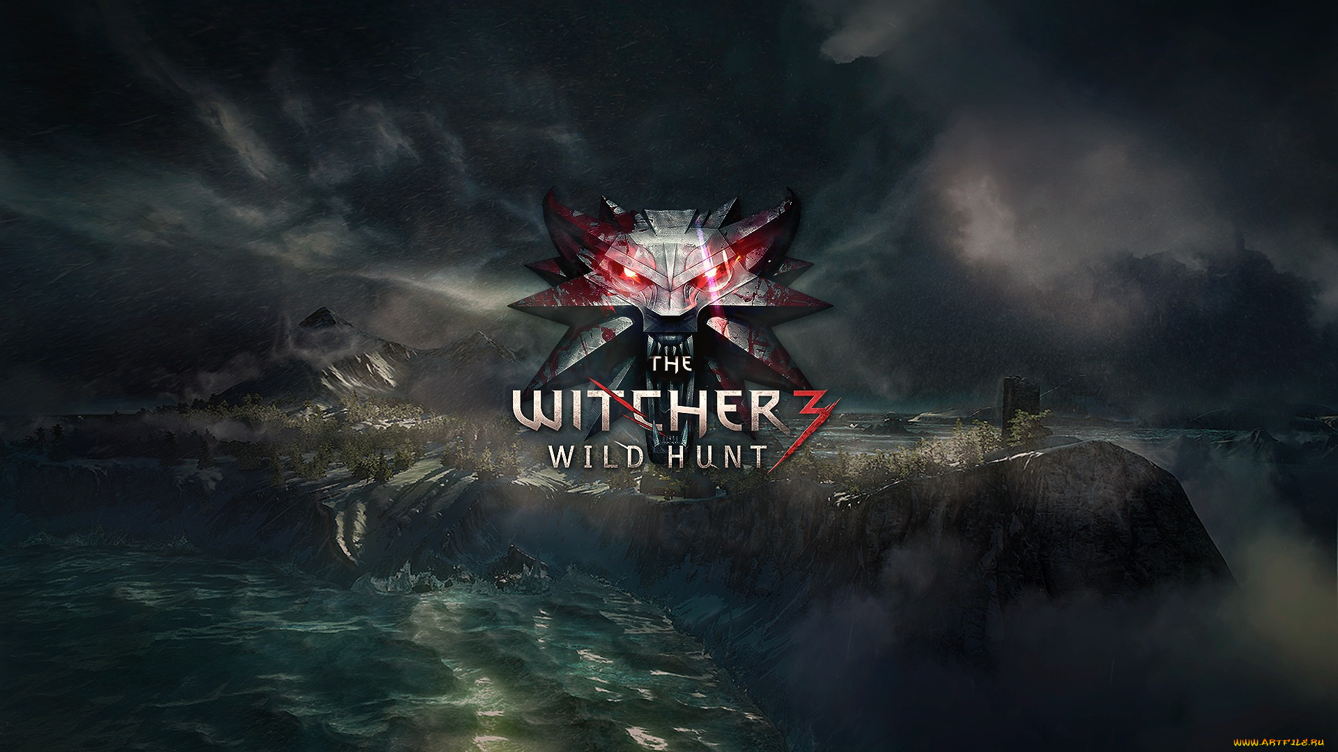 the, witcher, wild, hunt, видео, игры, горы