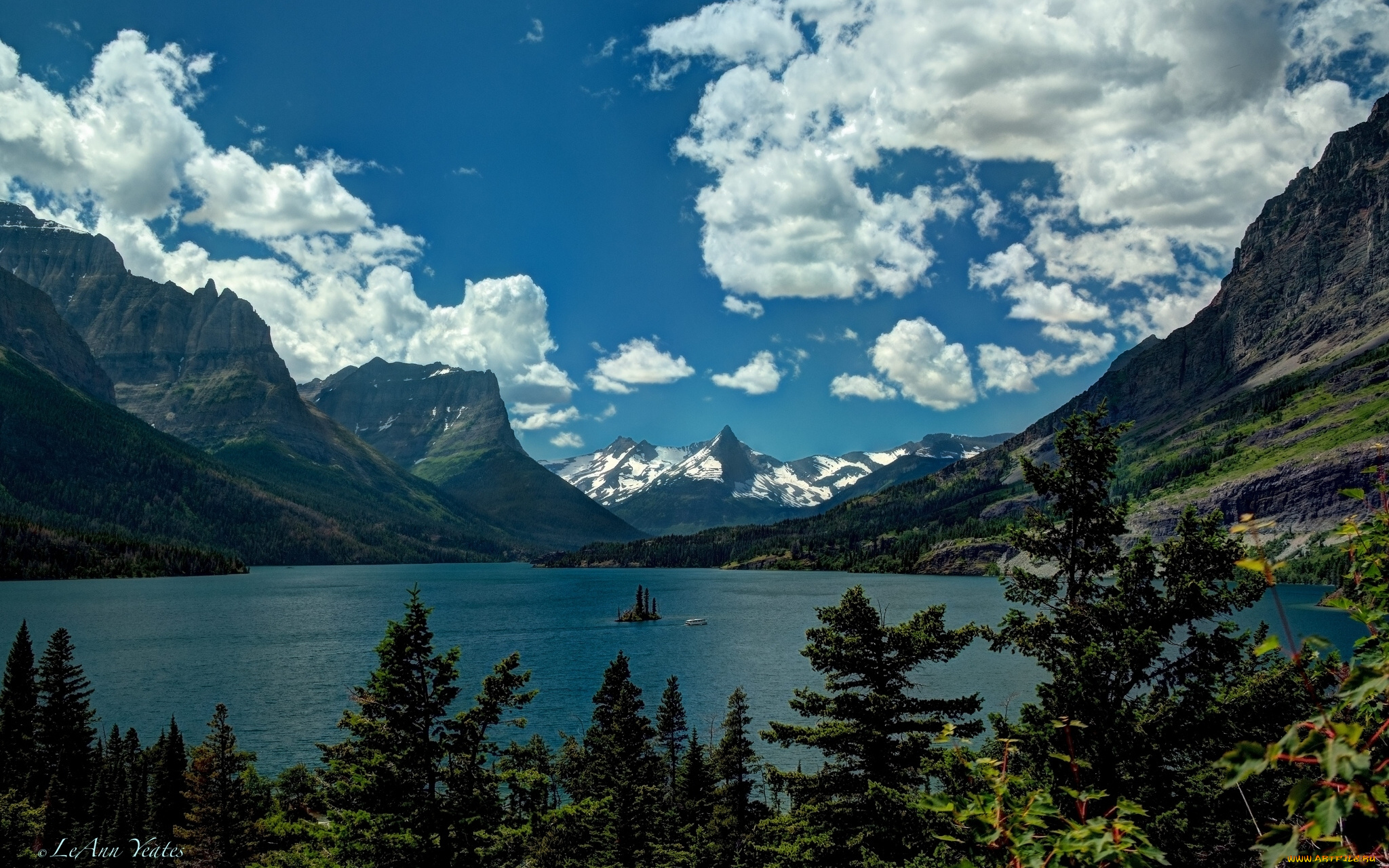 saint, mary, lake, glacier, national, park, montana, природа, реки, озера, монтана, глейшер, rocky, mountains, скалистые, горы, озеро