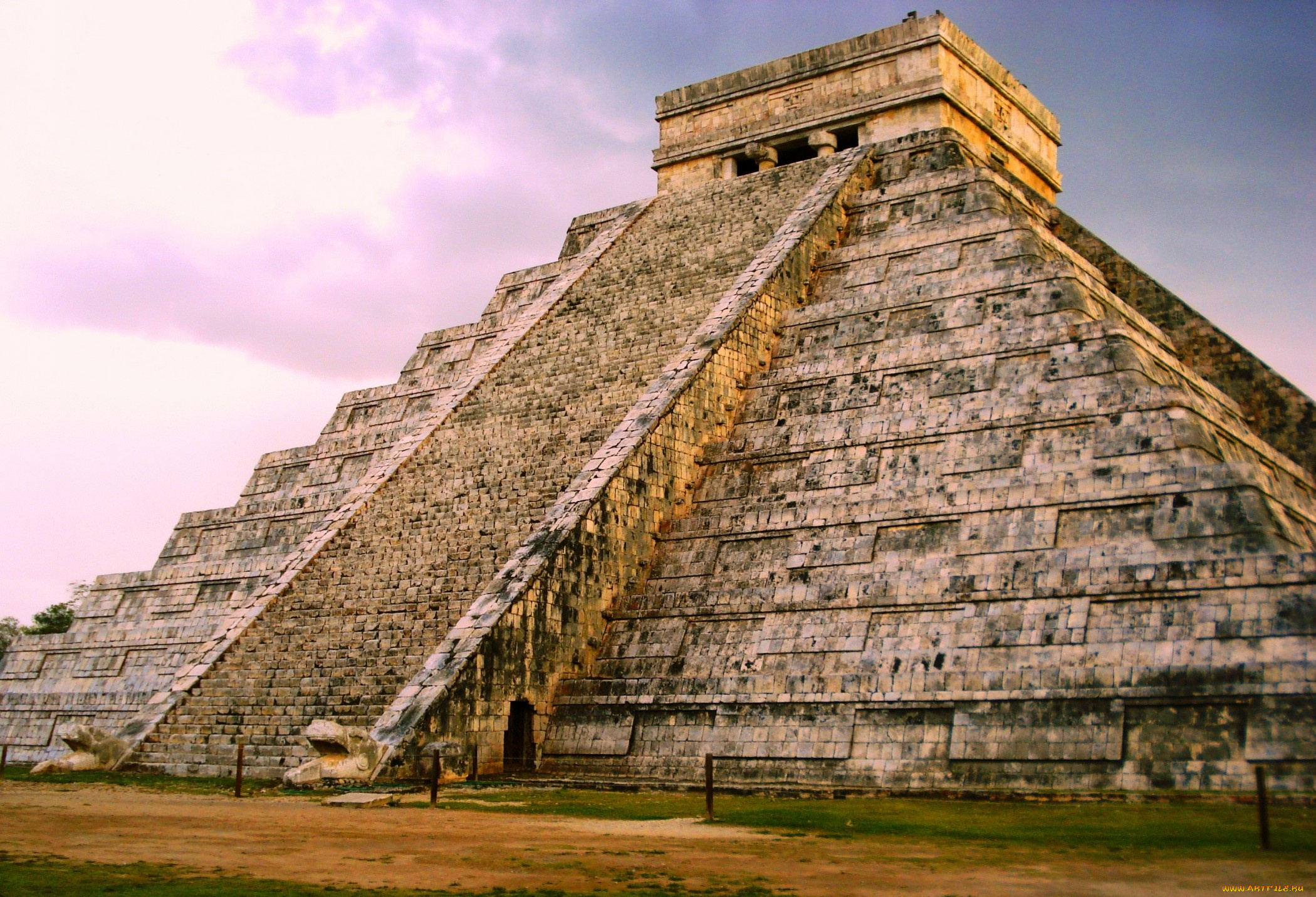 мексика, юкатан, писте, города, исторические, архитектурные, памятники, ступенчатая, пирамида
