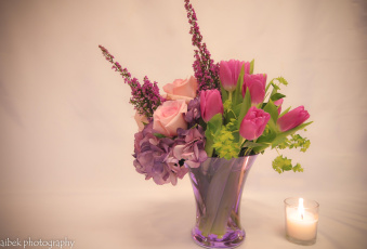 Картинка цветы букеты +композиции тюльпаны гортензия