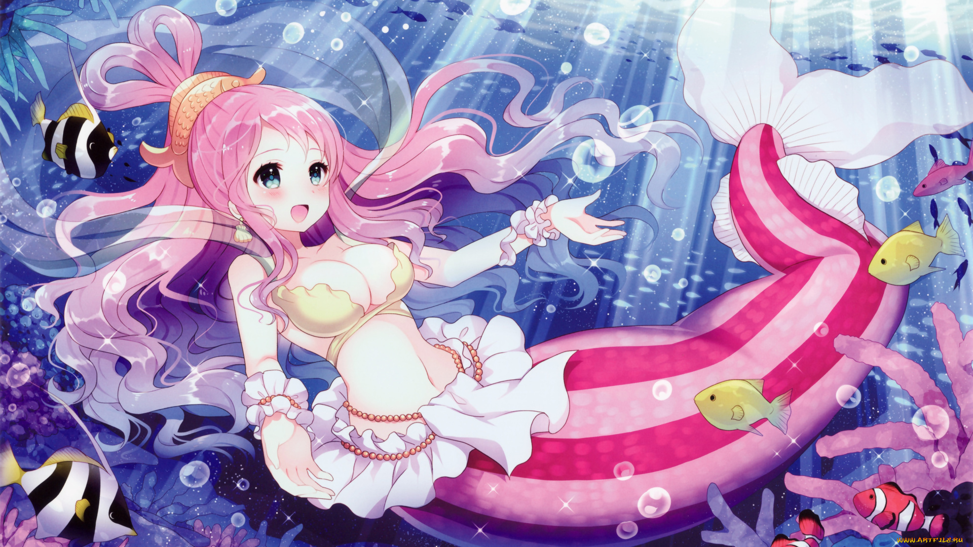 аниме, one, piece, shirahoshi