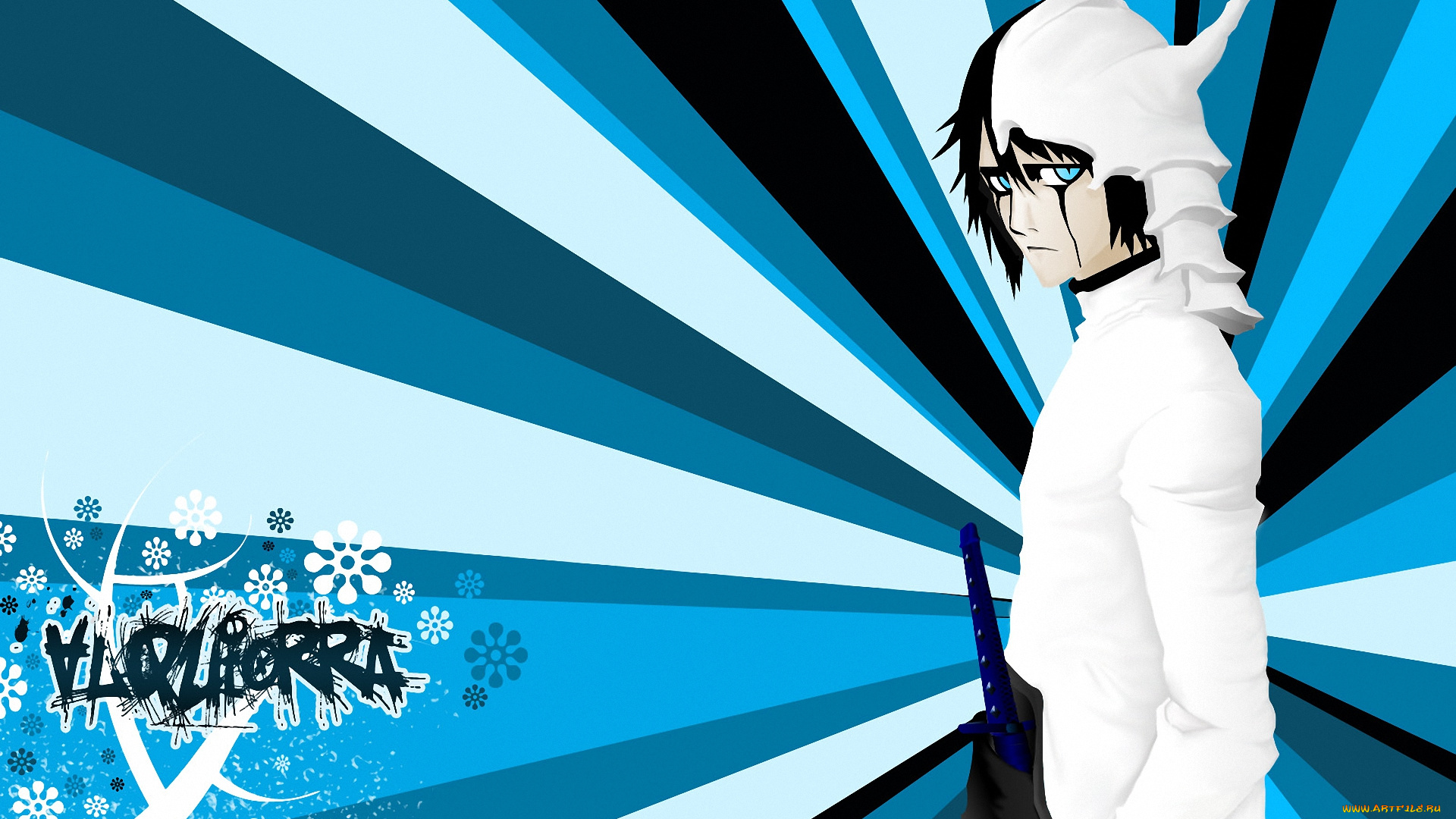 аниме, bleach, espada, cifer, аранкар, меч, оружие, arrancar, ulquiorra