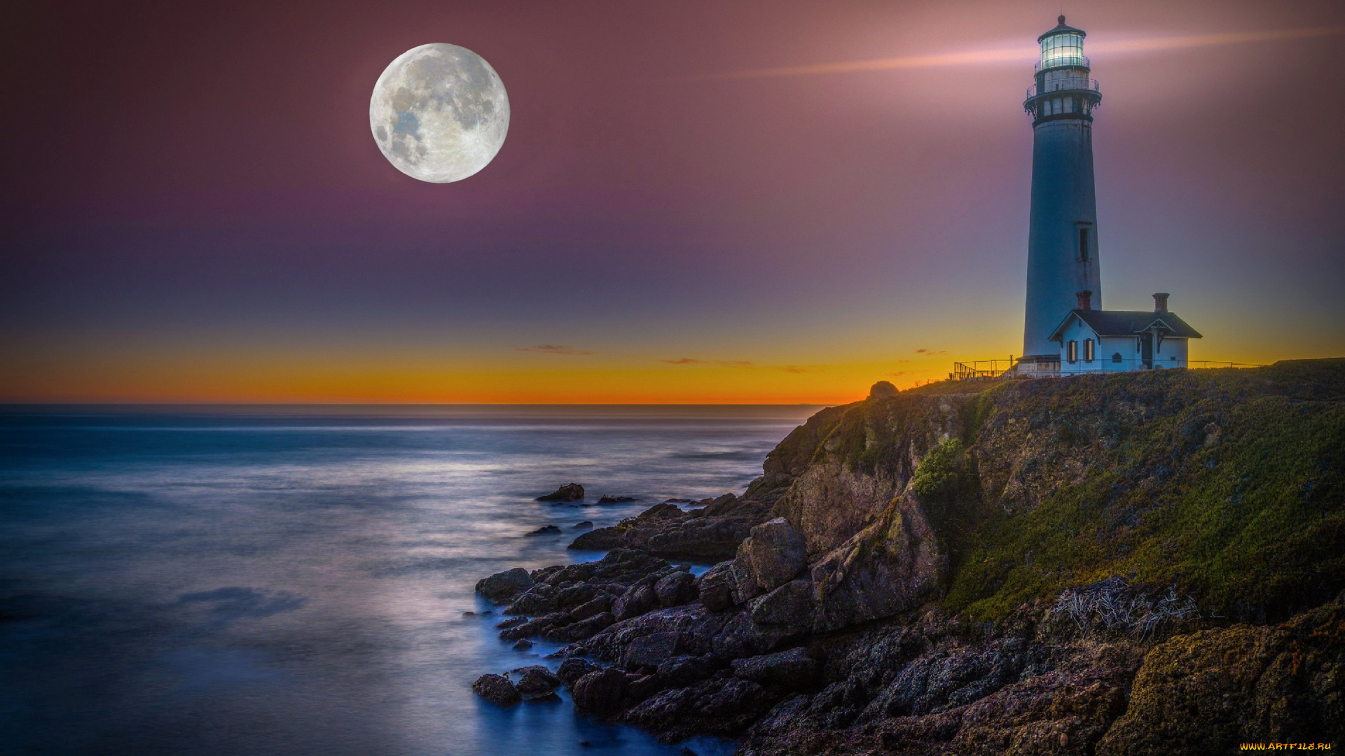 pigeon, point, lighthouse, california, природа, маяки, pigeon, point, lighthouse