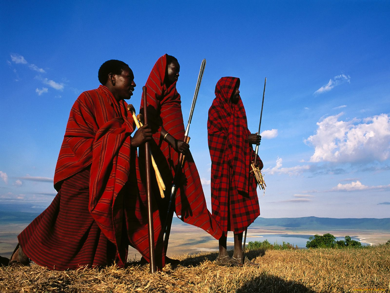 masai, at, the, edge, of, ngorongoro, tanzania, разное, люди