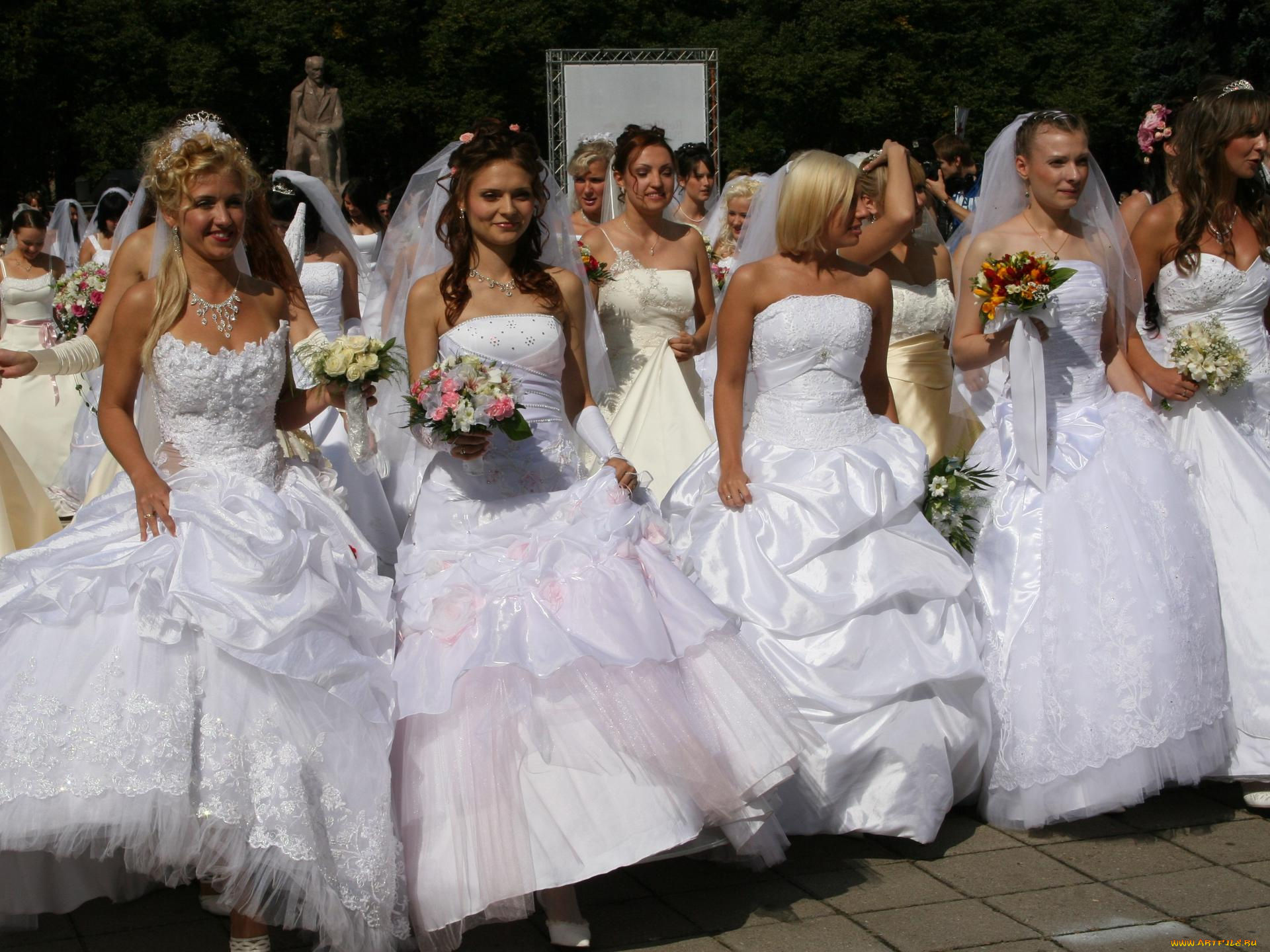 парад, невест, риге, разное, люди