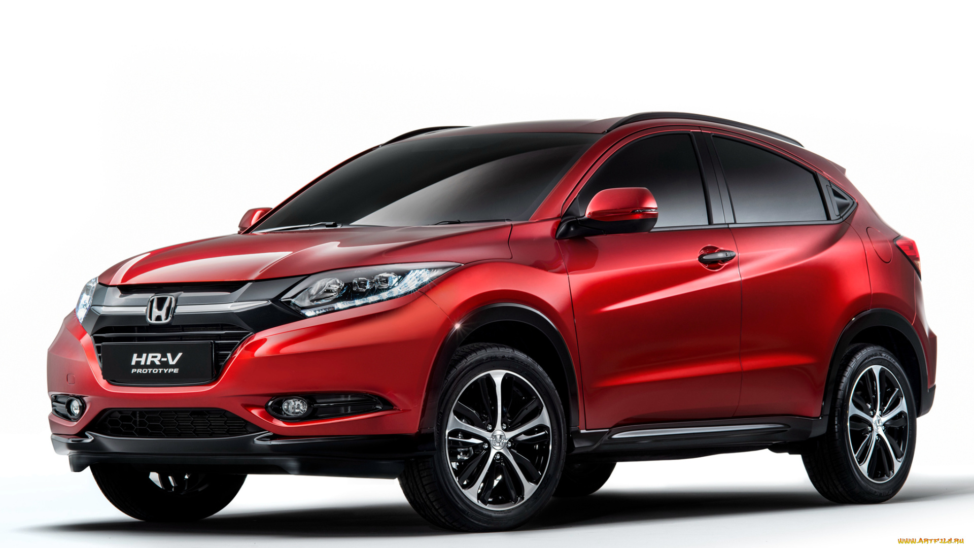 автомобили, honda, prototype, hr-v, красный, 2014г