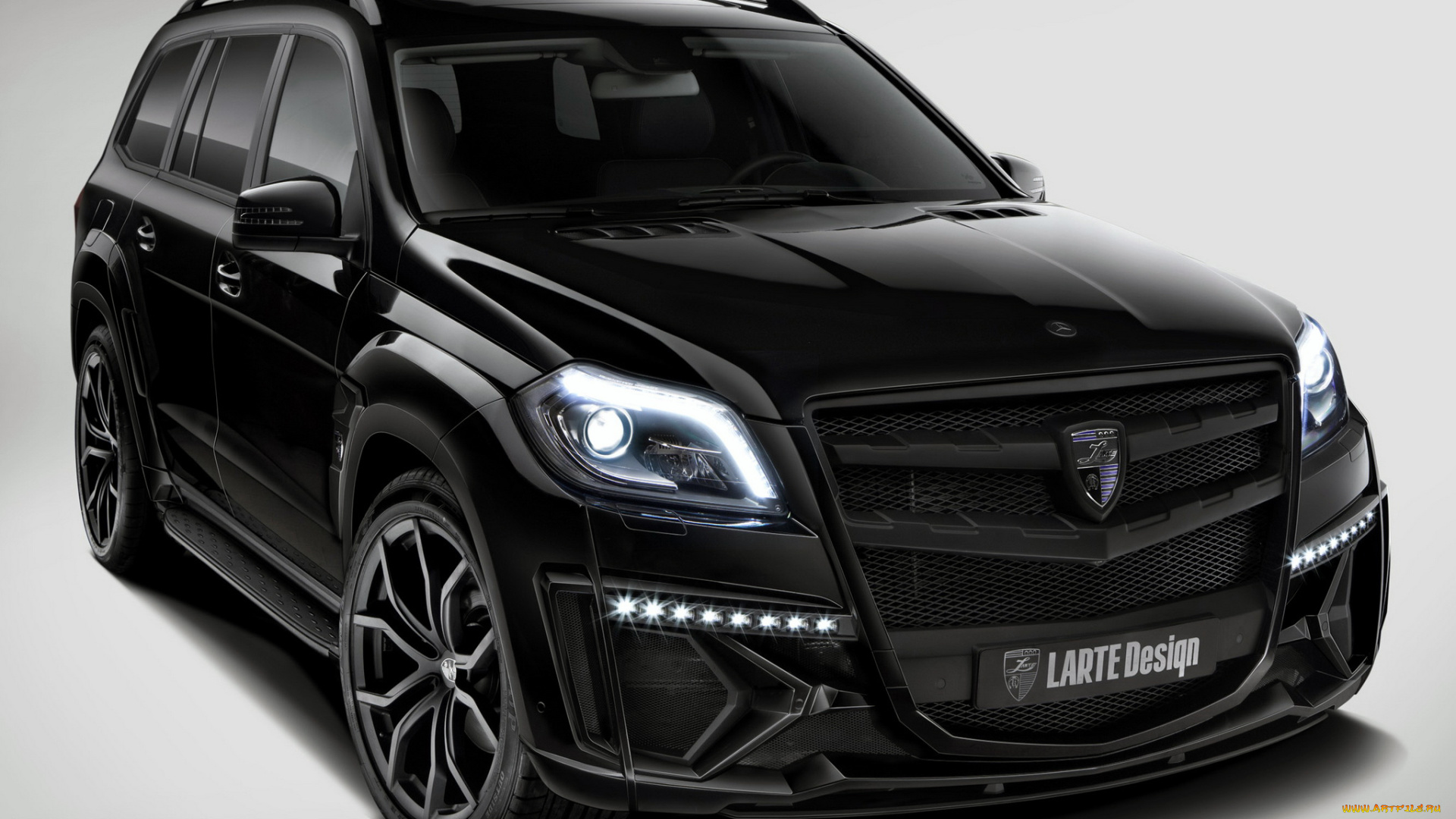 автомобили, mercedes-benz, gl, design, larte, crystal, black, темный, 2014г, x166