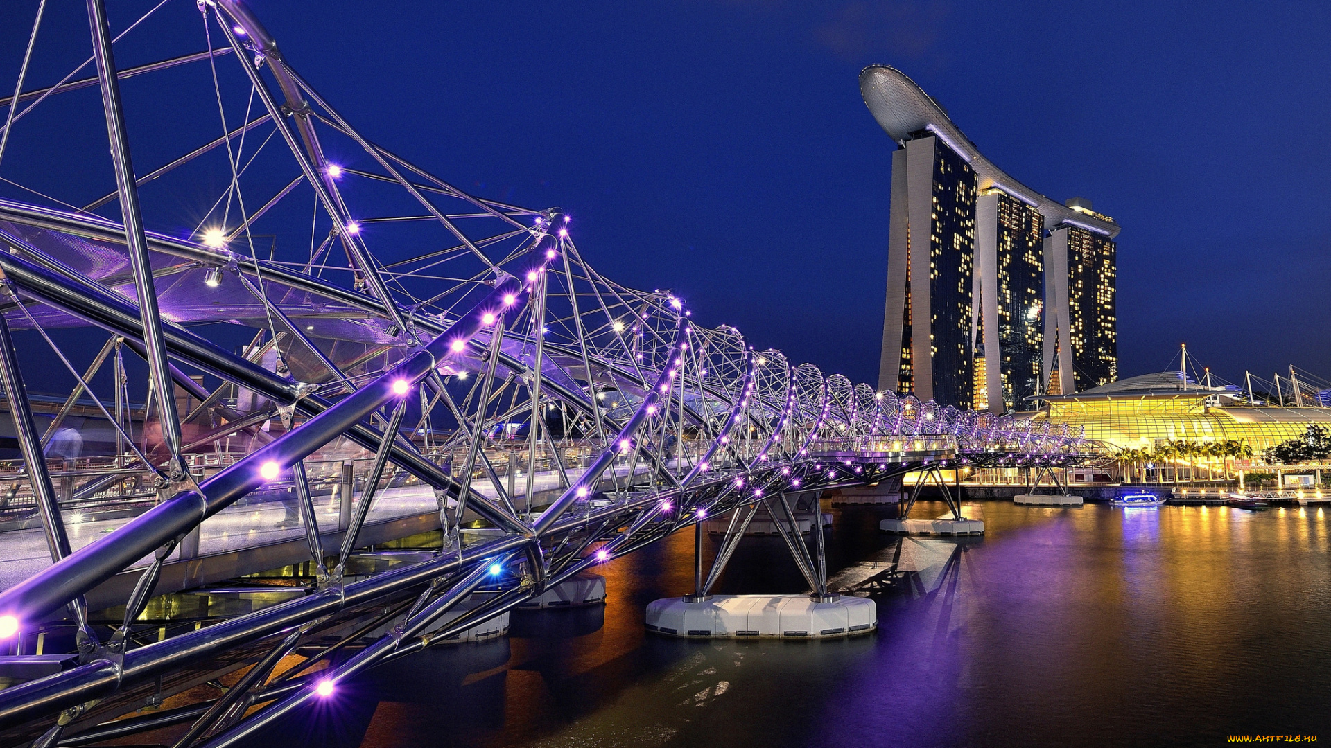 города, сингапур, , сингапур, singapore, ночные, огни, night, lights