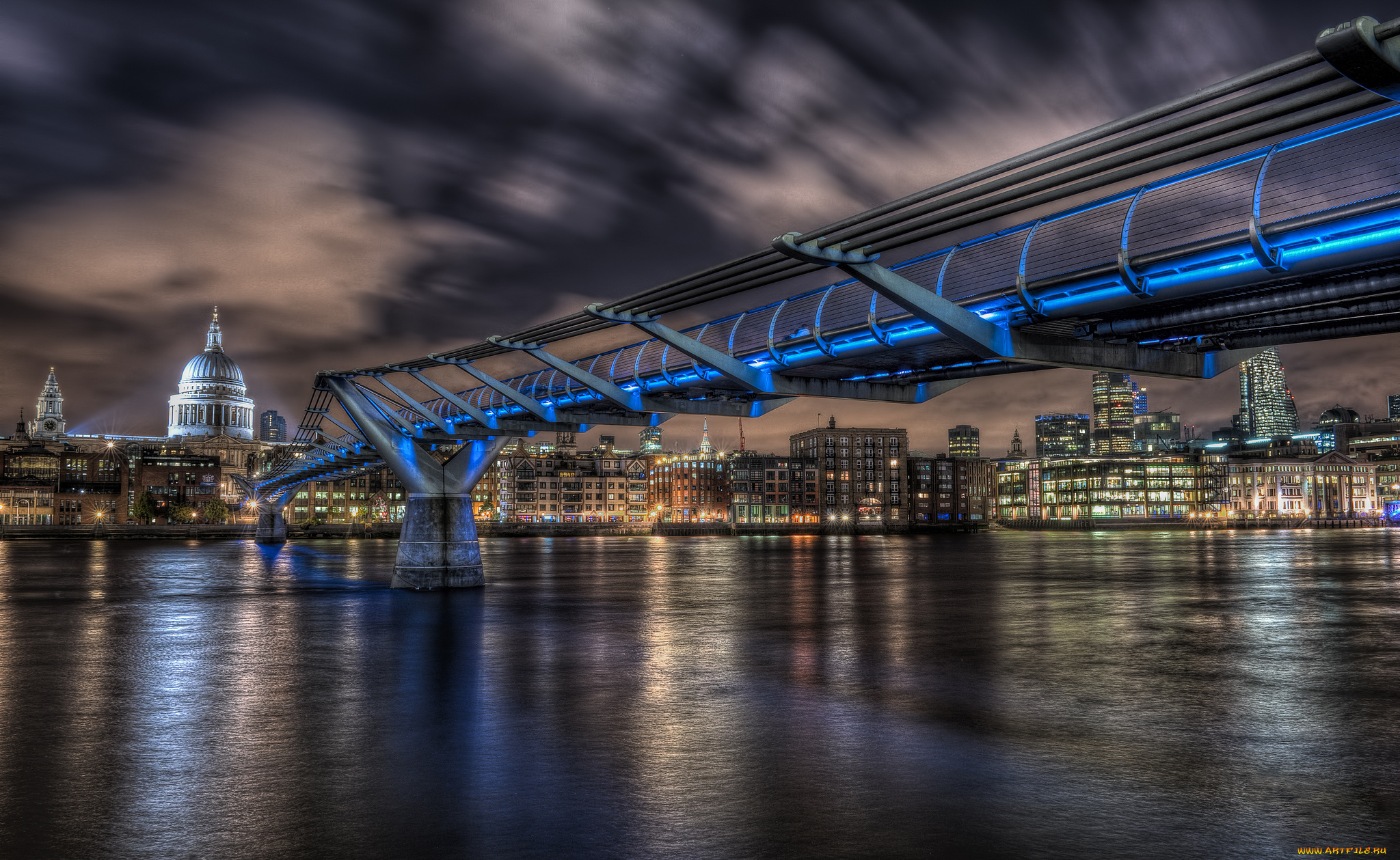 Мост Тысячелетия Лондон страны архитектура без смс
