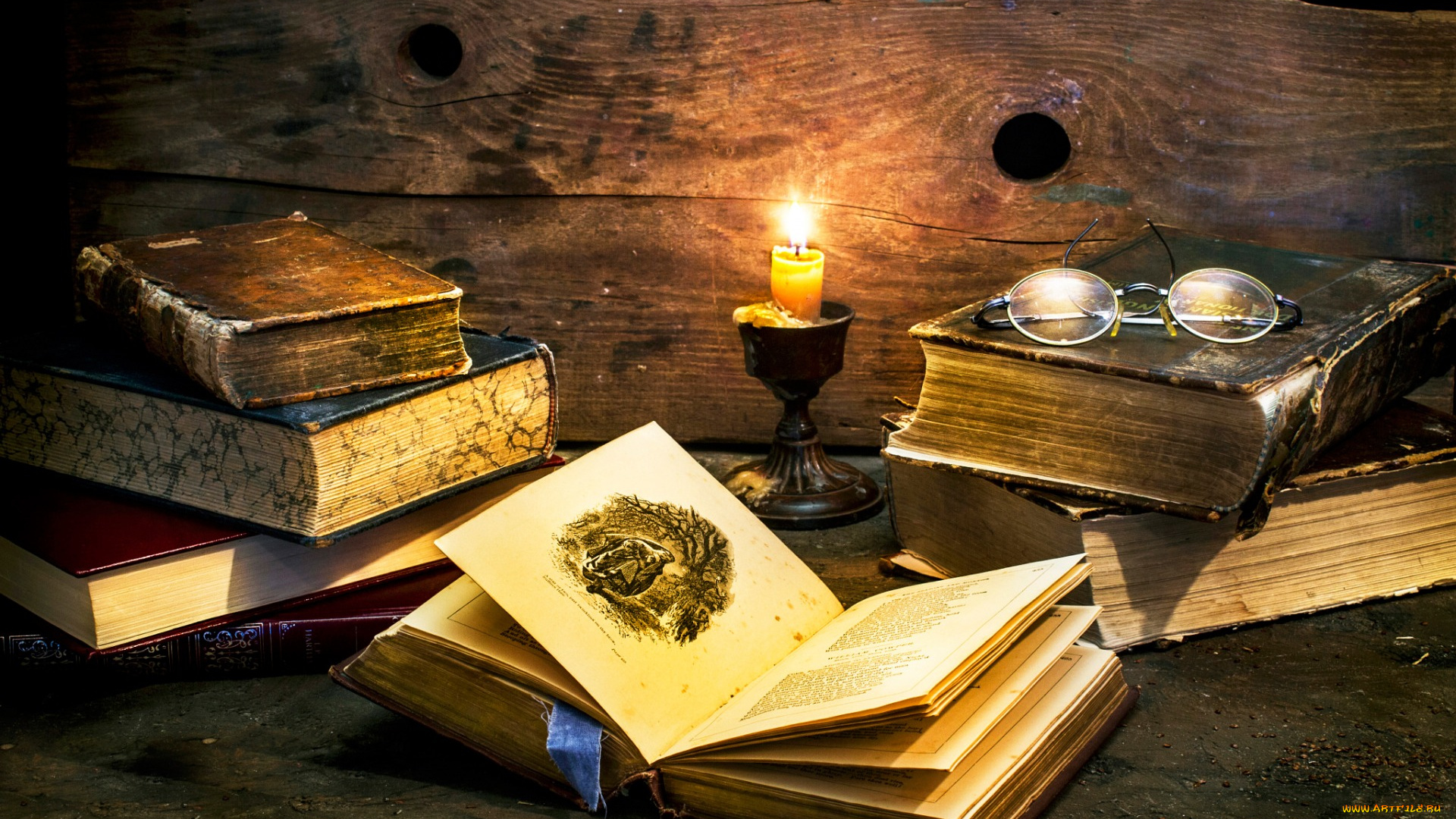 разное, канцелярия, , книги, книги, by, candle, light, очки, свеча