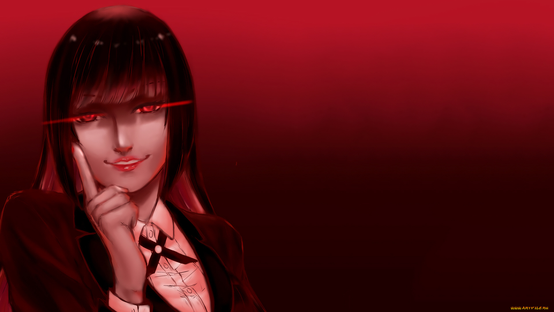 аниме, kakegurui, девушка