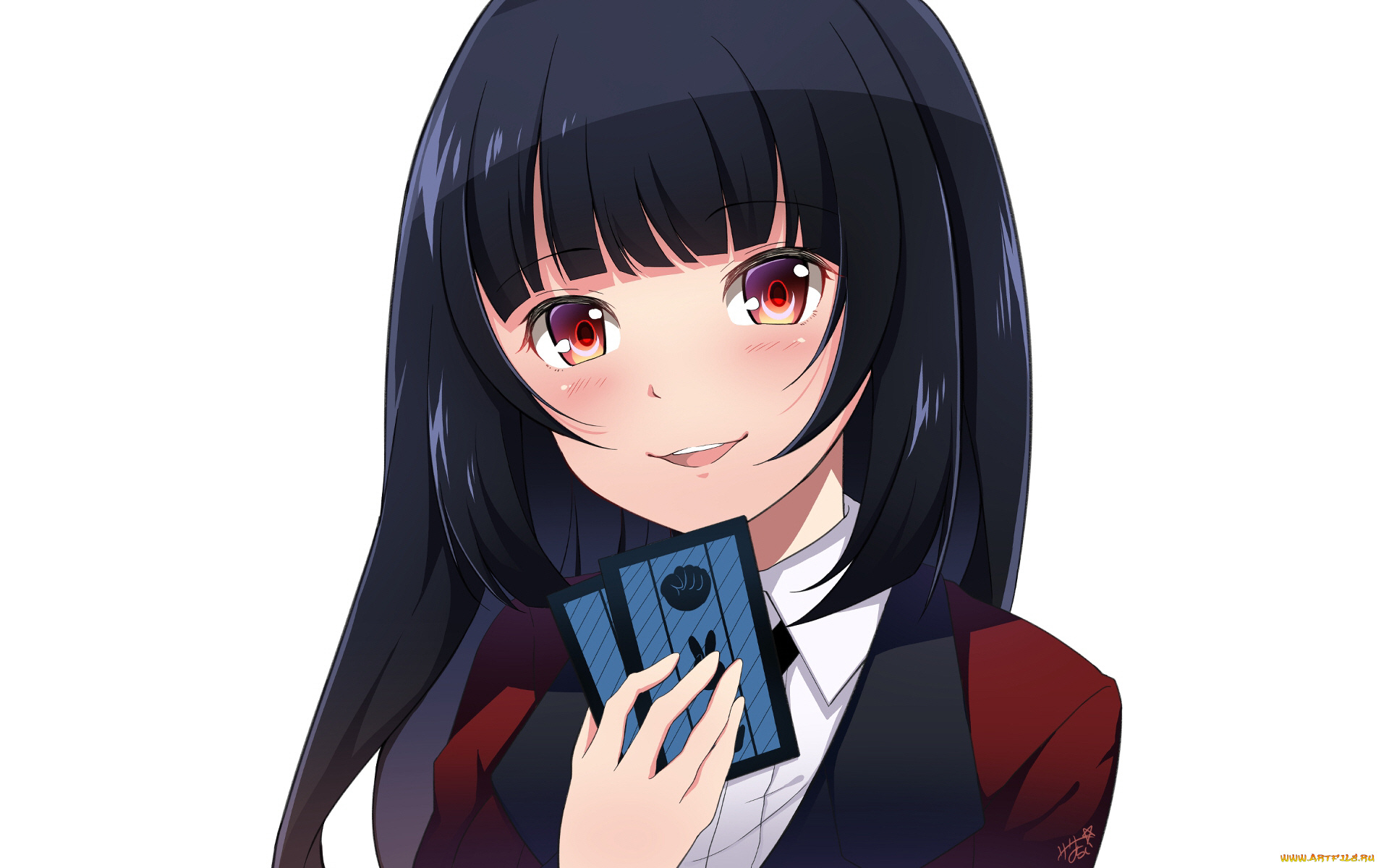 аниме, kakegurui, девушка