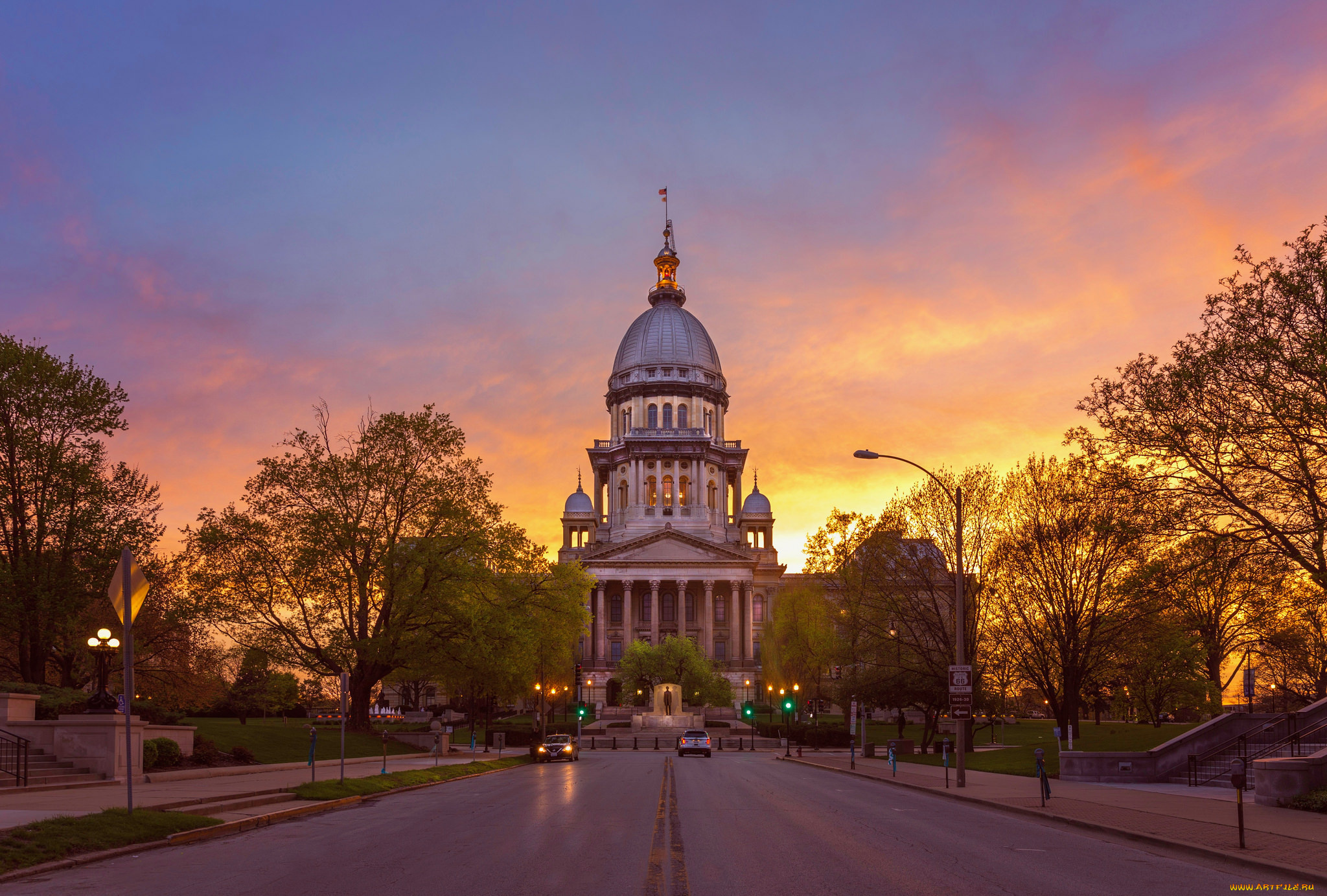 illinois, state, capitol, города, -, здания, , дома, капитолий